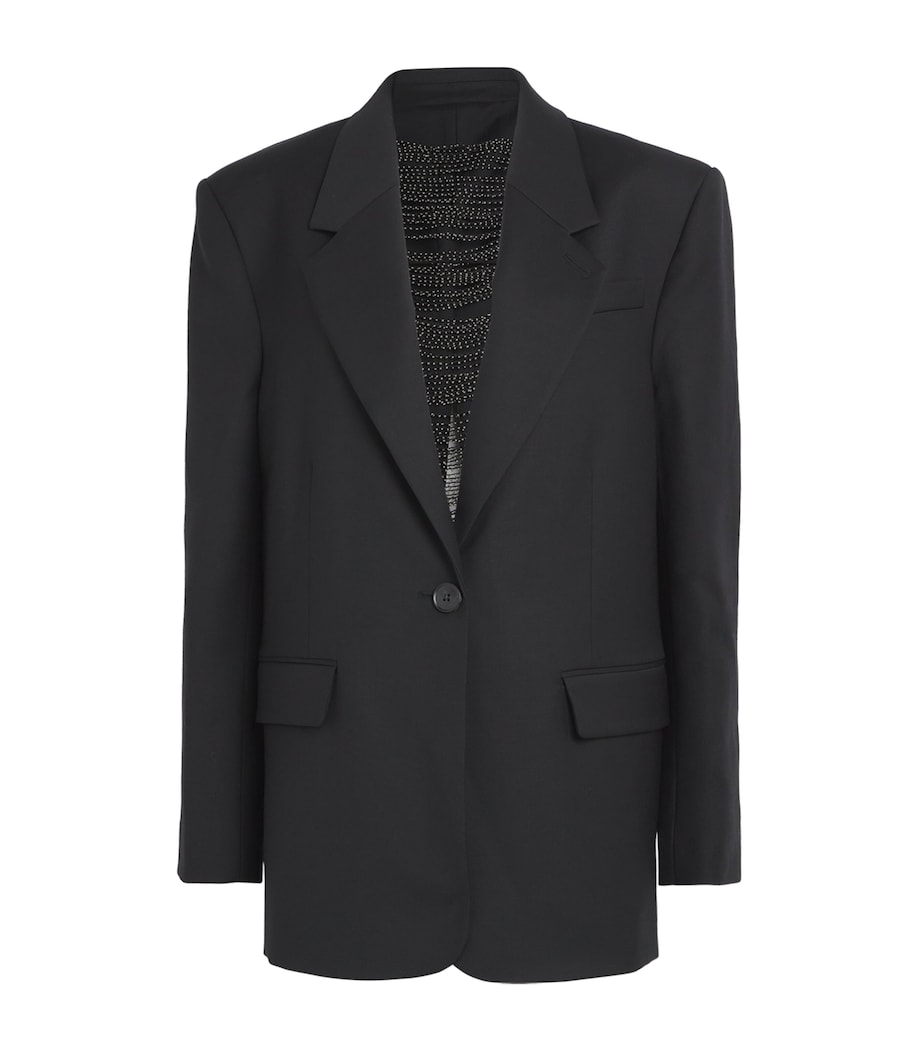 Wool-Blend Edie Blazer BLACK DBLK Image 1