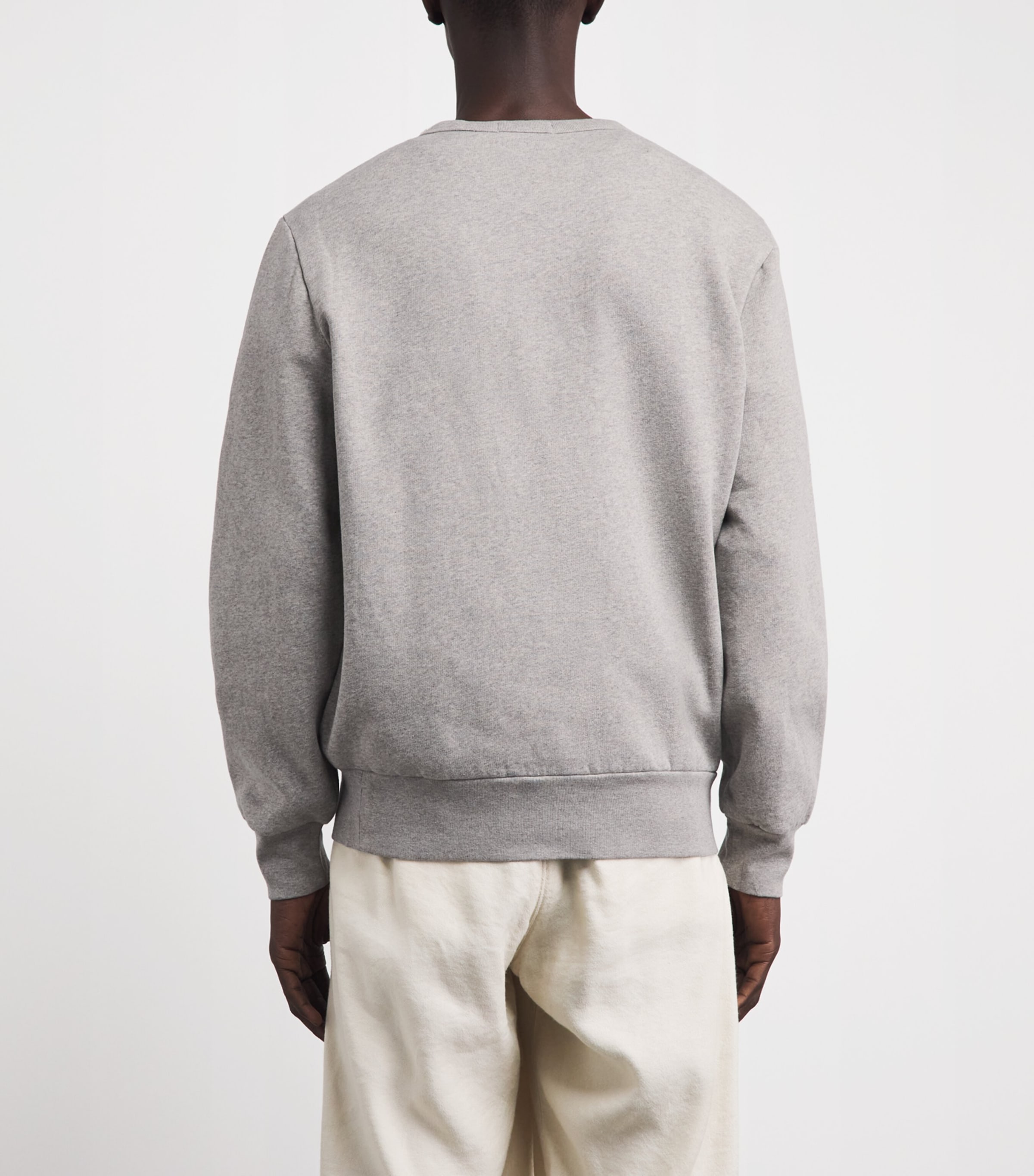 Polo Ralph Lauren Mens Cotton-Blend Logo Sweatshirt Dark Sport Heather Image 5