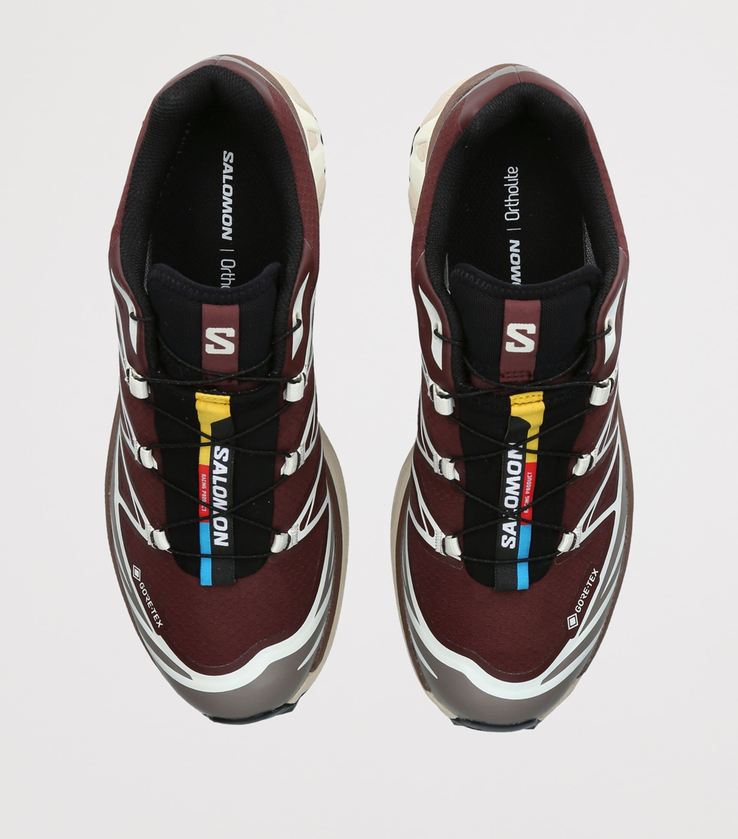 Salomon Mens XT-6 Gore-Tex Sneakers Wine Comb Image 4