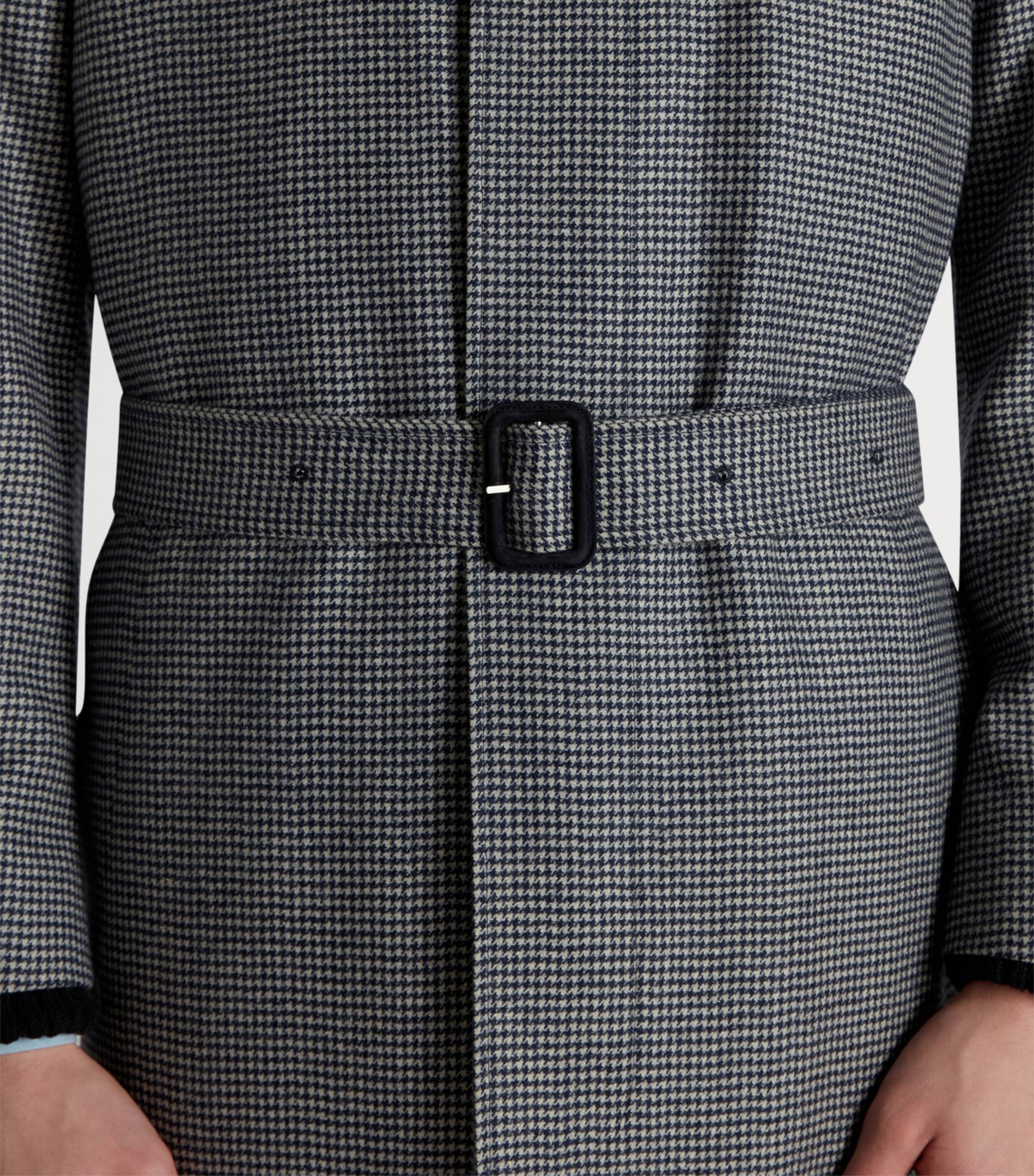 Cashmere Belted Balmacaan Overcoat 410NAVY Image 4