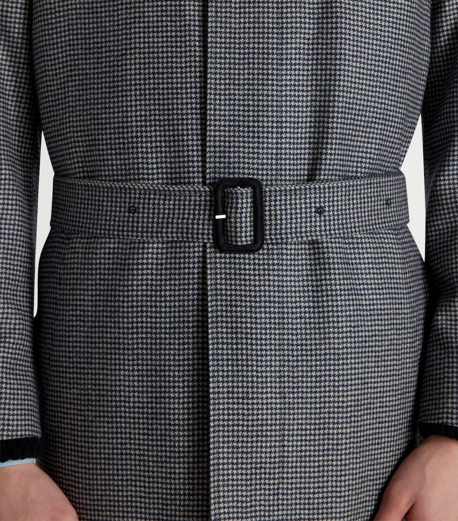 Cashmere Belted Balmacaan Overcoat 410NAVY Image 4