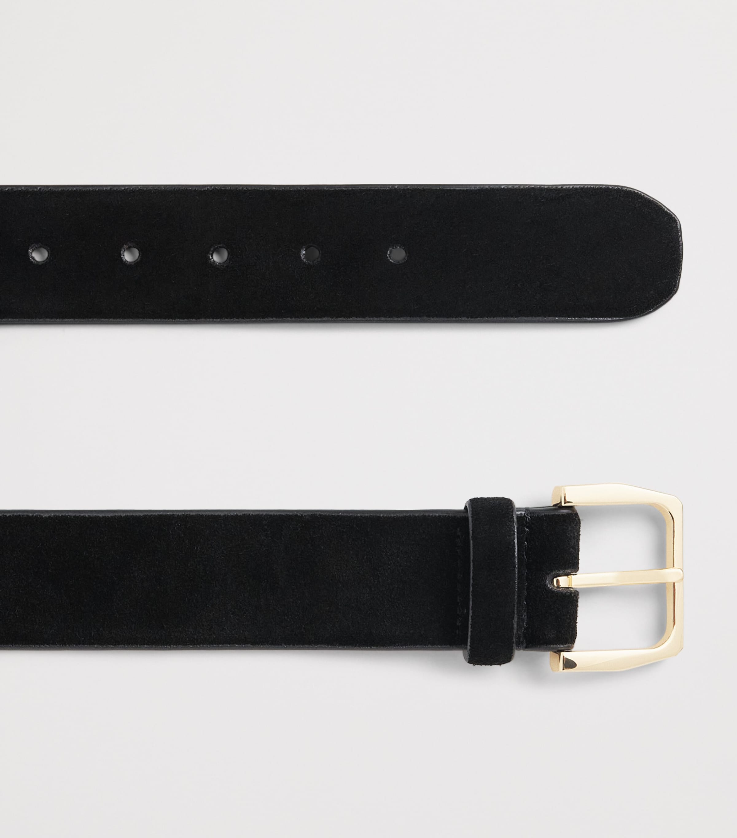 Sandro Paris Suede Belt Black Image 3