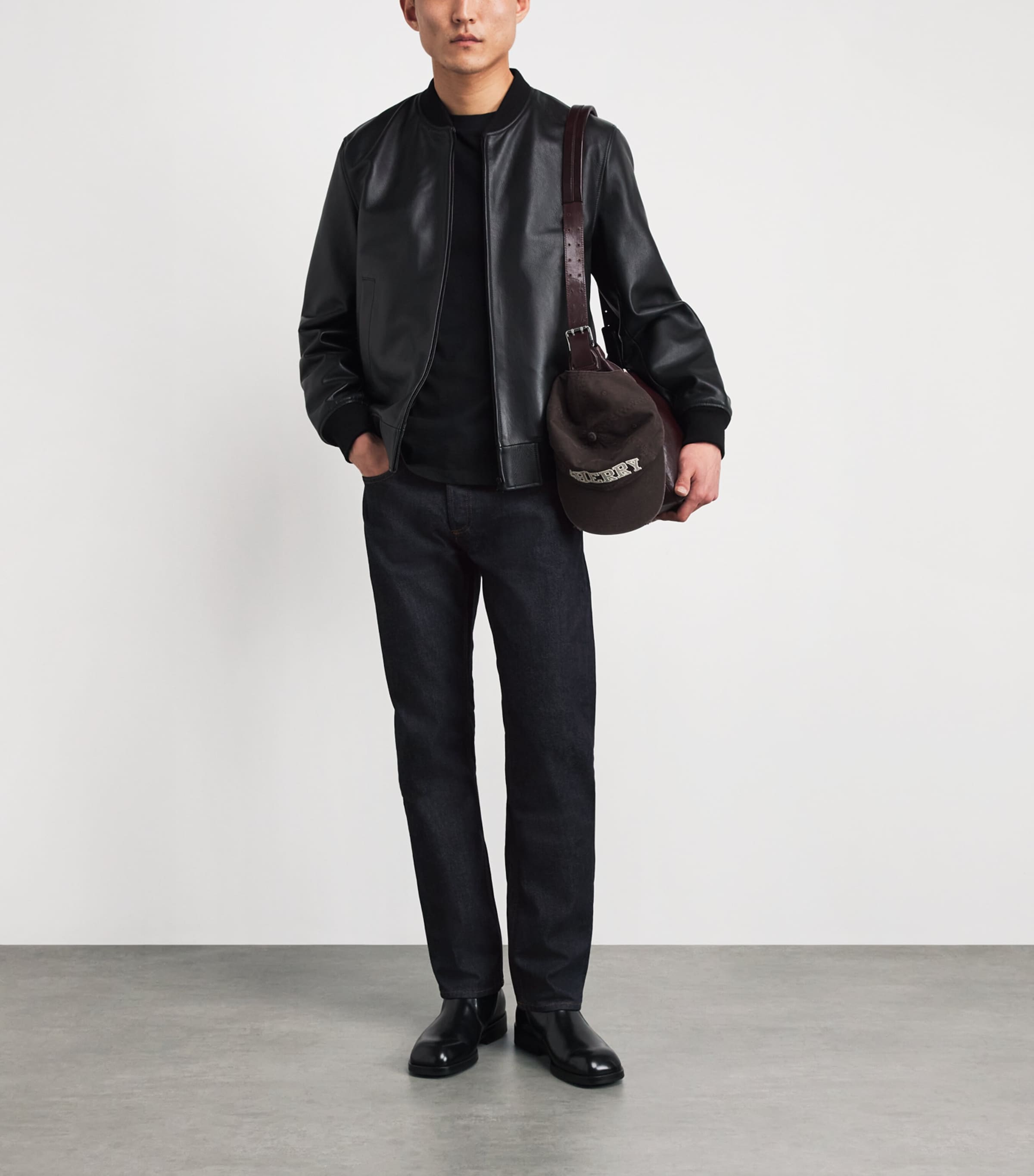 Sandro Paris Mens Slim Jeans Raw Denim Image 2