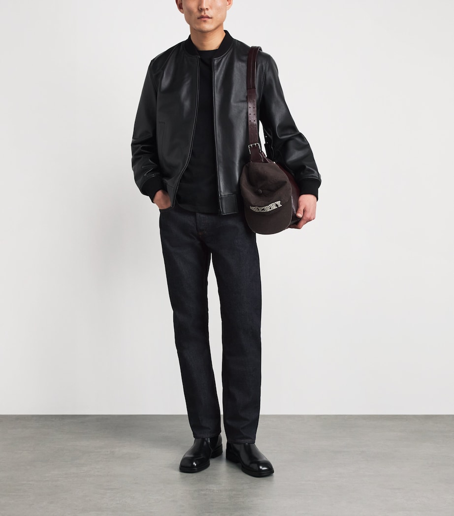 Sandro Paris Mens Slim Jeans Raw Denim Image 2