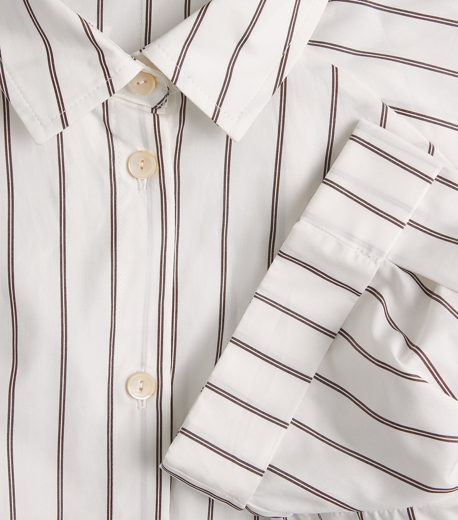 Palmer//Harding Womens Cotton Stripe Vessel Shirt Brown Cttn Dbl Strip Image 6
