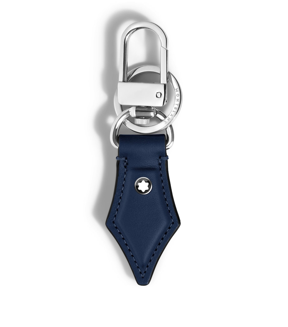 Montblanc Calfskin Nib Keychain Ink Blue Image 1