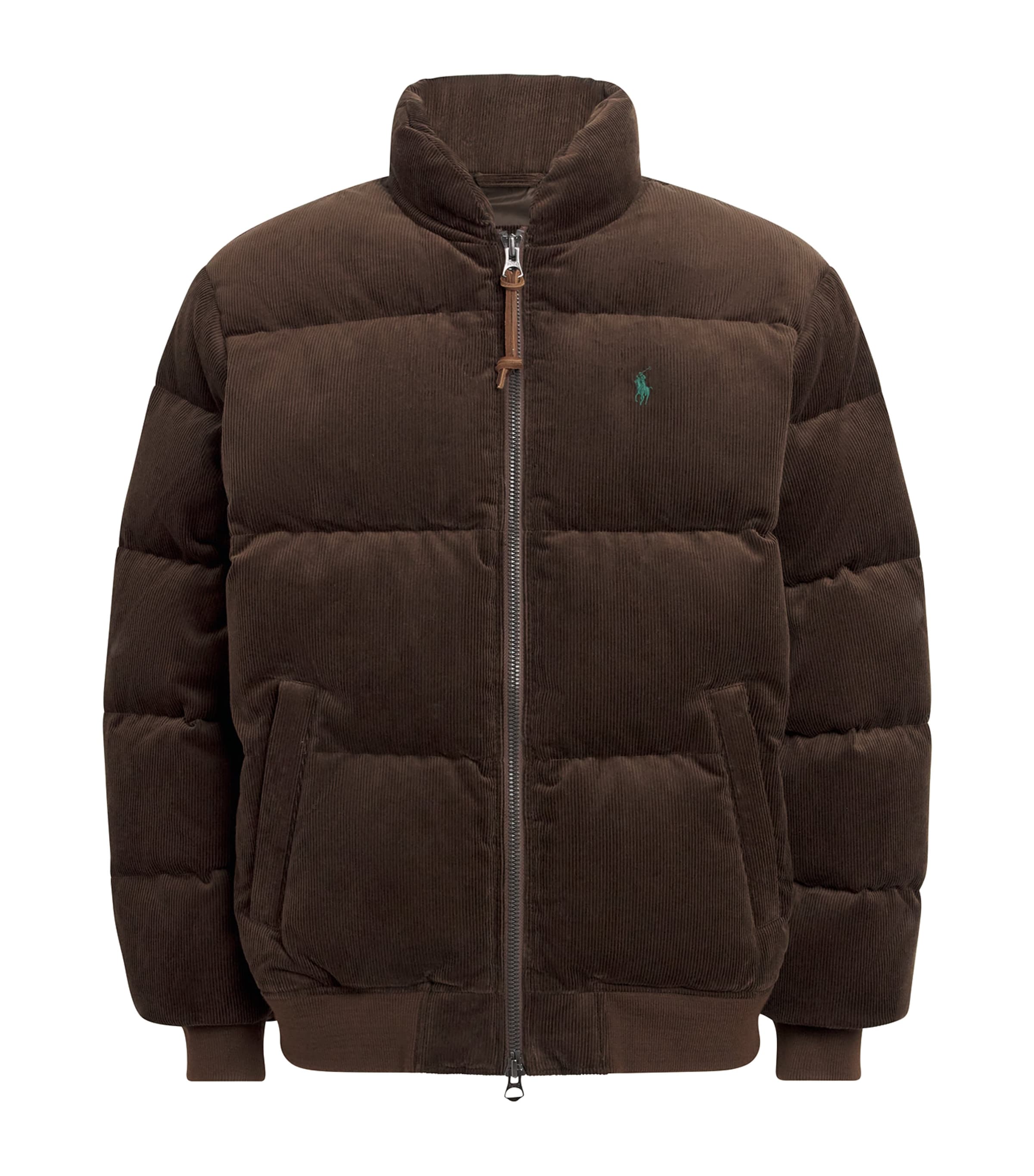 Polo Ralph Lauren The Gorham Corduroy Down Jacket In Brown