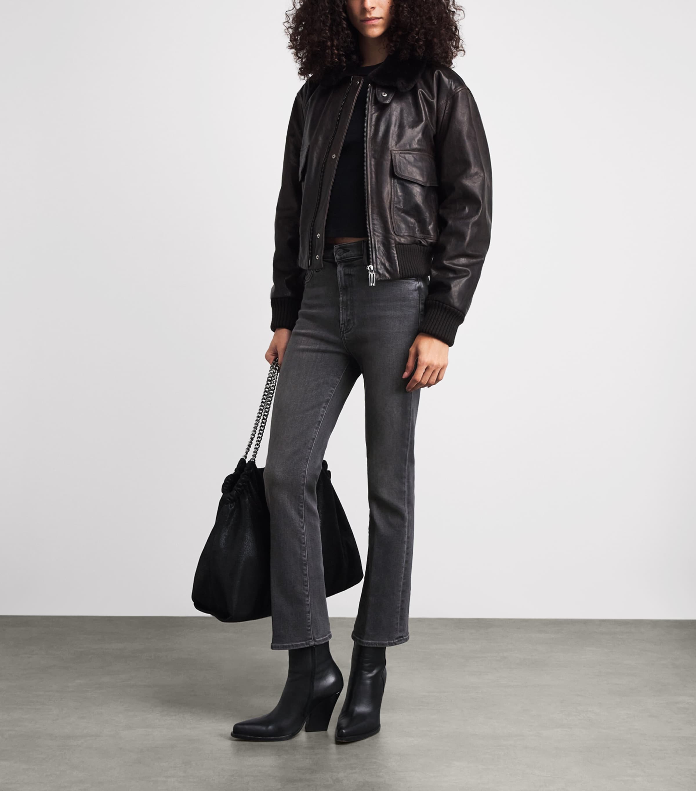 MOTHER Womens The Hustler Ankle Jeans Can You Call My Phne Image 2