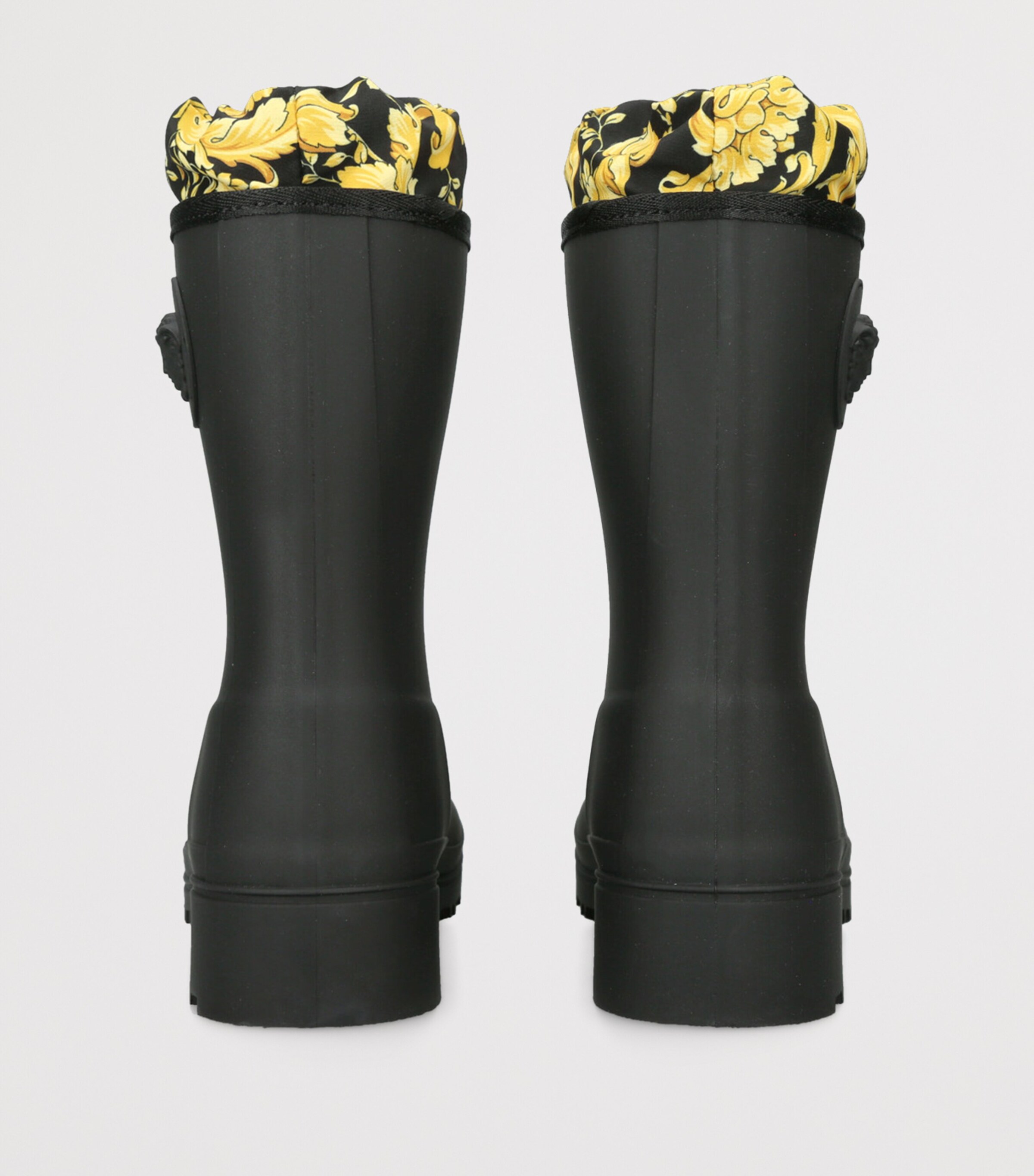 Leather Greca Boots BLACK/COMB Image 2