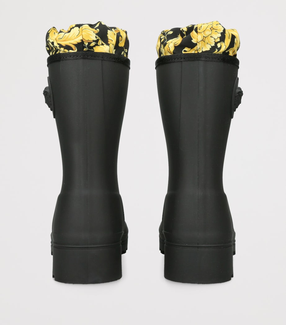 Leather Greca Boots BLACK/COMB Image 2