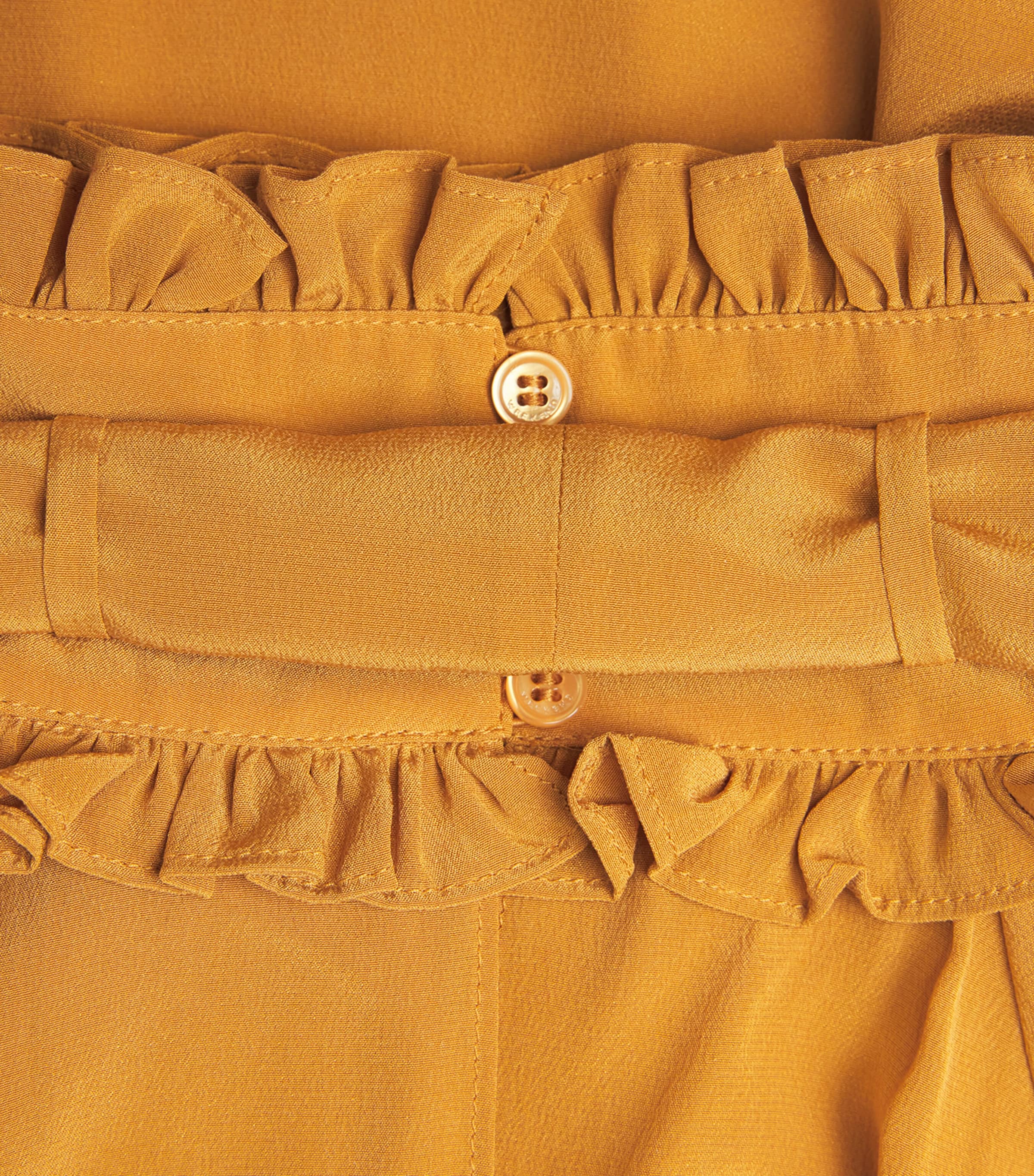 x Giuliva Heritage Silk Blouse OCHRE Image 5