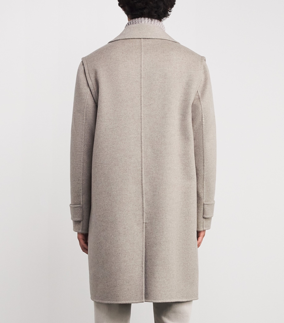 Cashmere Tailored Overcoat MILITARY GREEN Image 4