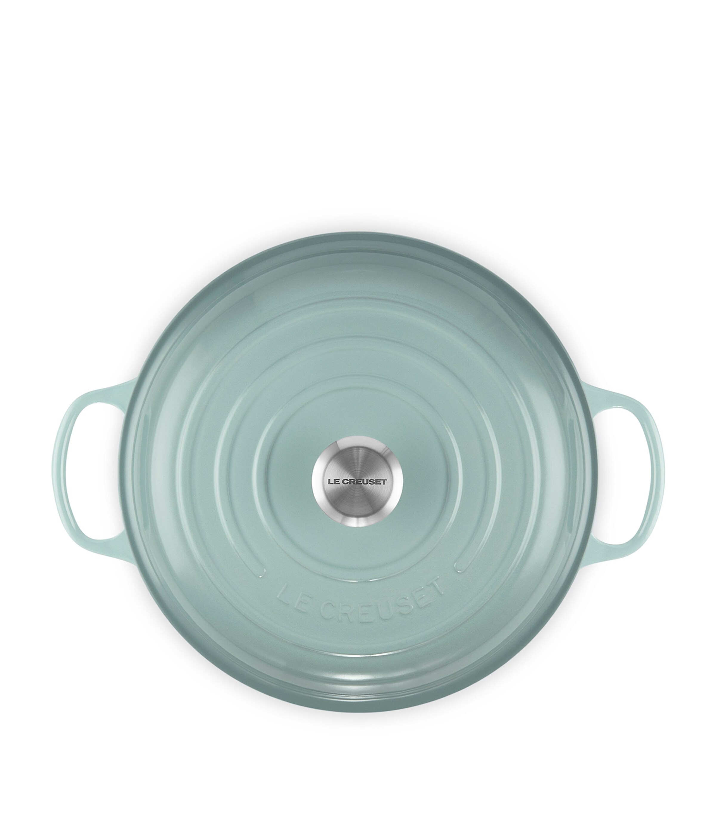 Le Creuset Cast Iron Shallow Casserole Dish (30cm) Sea Salt Image 3