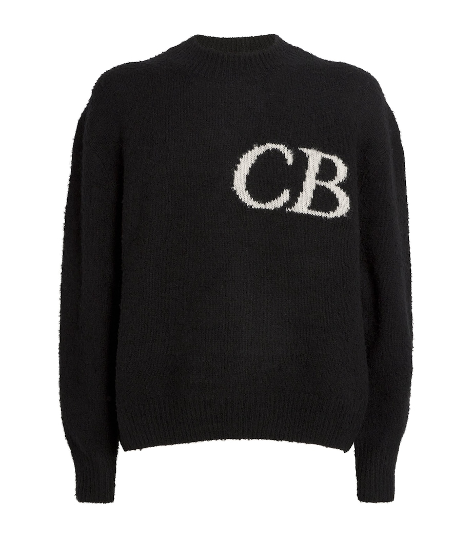 Wool-Blend Logo Sweater BLACK 000 Image 1