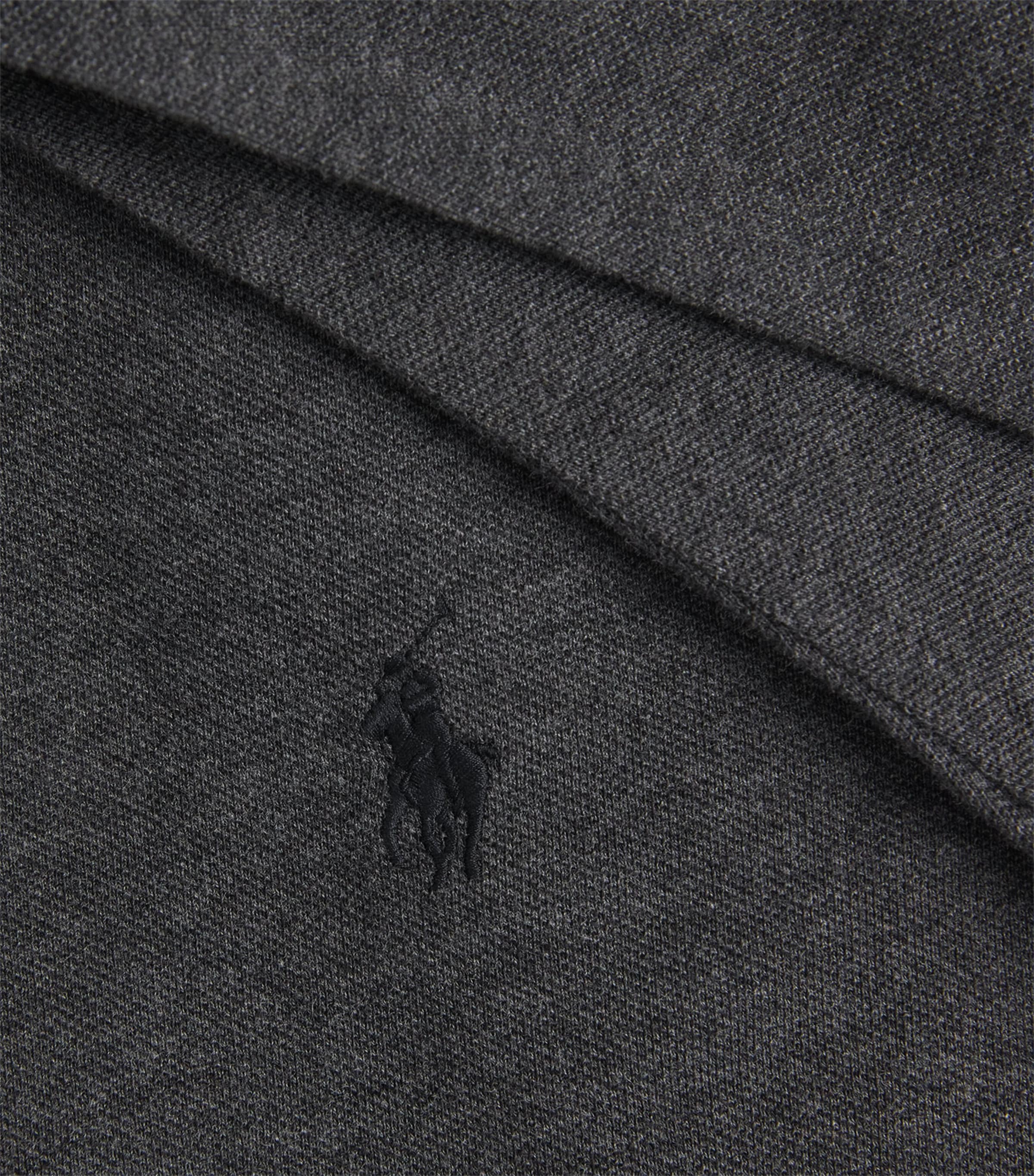 Polo Ralph Lauren Mens Cotton Mesh Shirt Windsor Hther Image 6