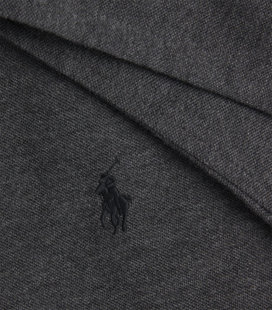 Polo Ralph Lauren Mens Cotton Mesh Shirt Windsor Hther Image 6