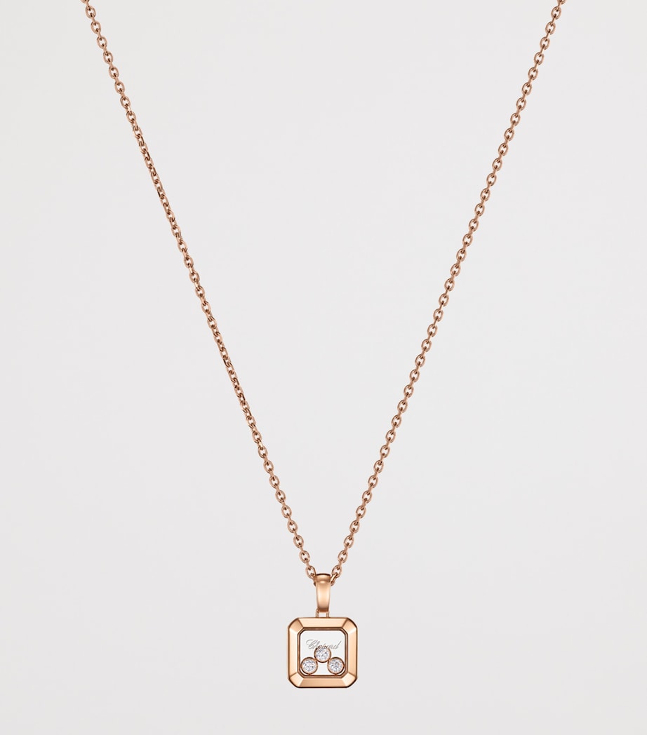 Rose Gold and Diamond Happy Diamonds Icons Necklace 18K ROSE GOLD Image 2