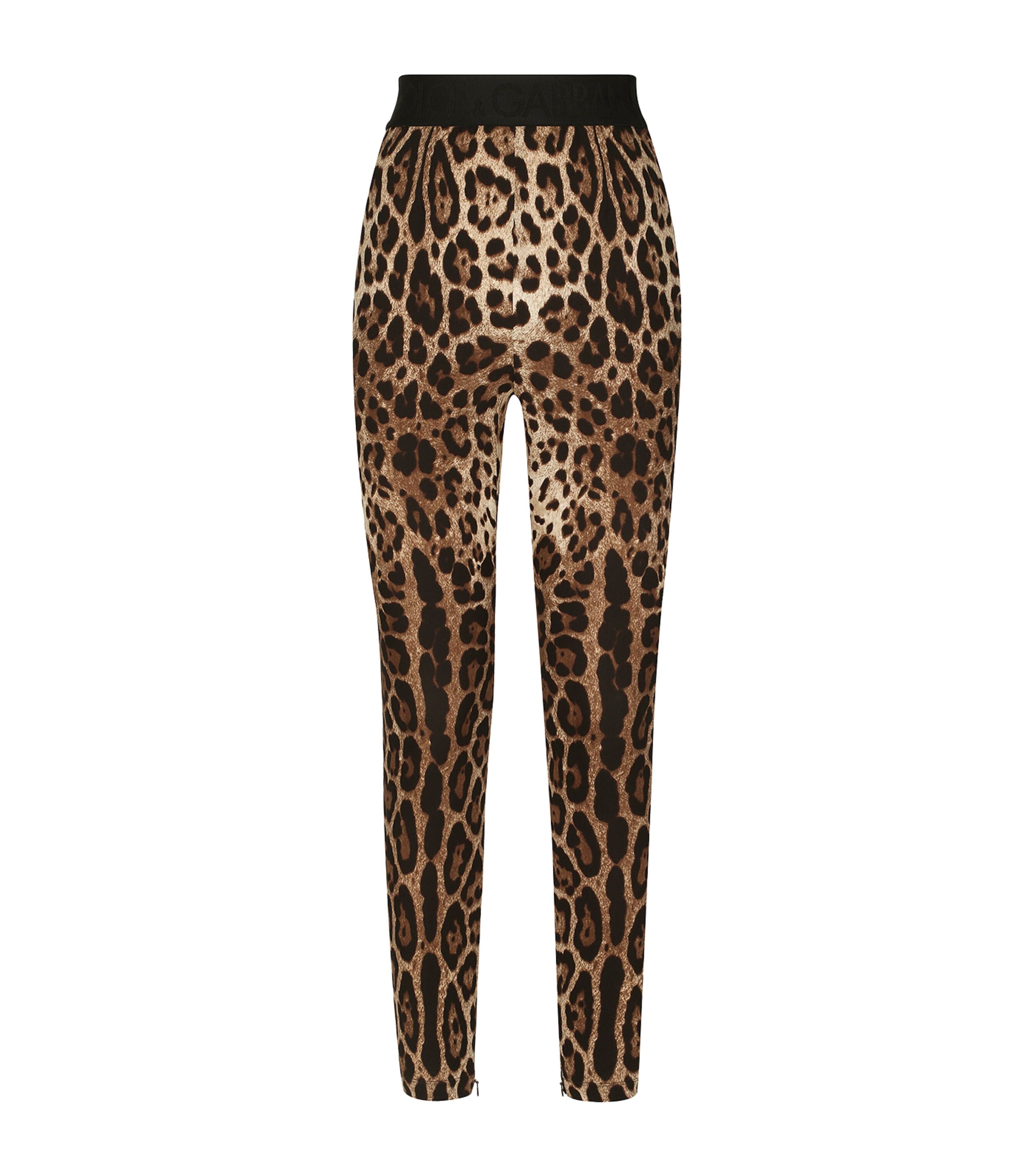 DOLCE & GABBANA LEOPARD-PRINT LEGGINGS
