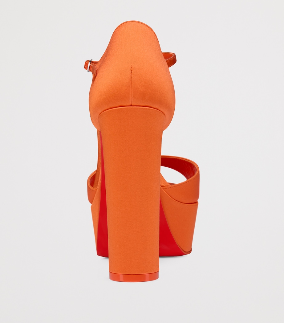 Sandaloo Silk Platform Sandals 130 O411 Image 5