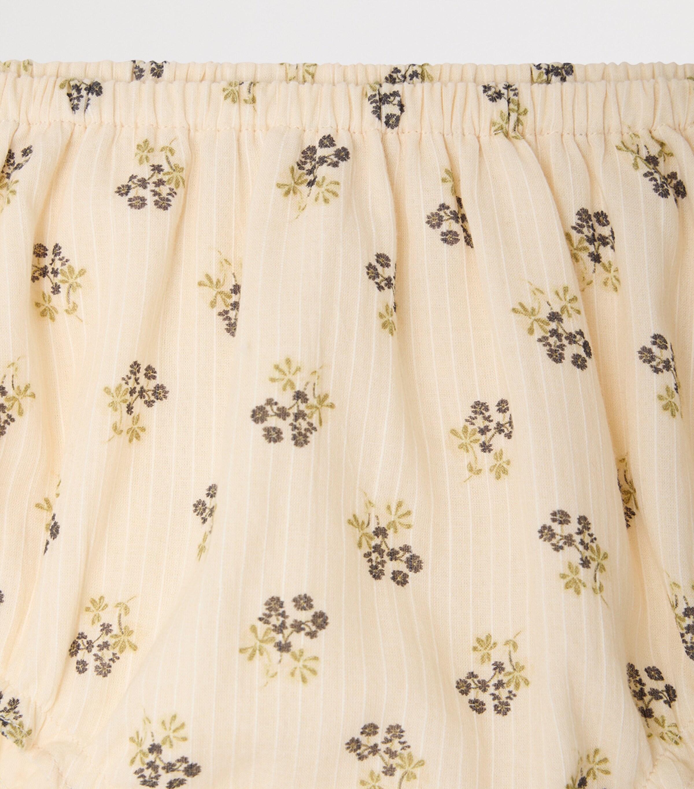 Bonpoint Cotton Floral Bloomers (3-18 Months) Fleurs Ecru Image 3