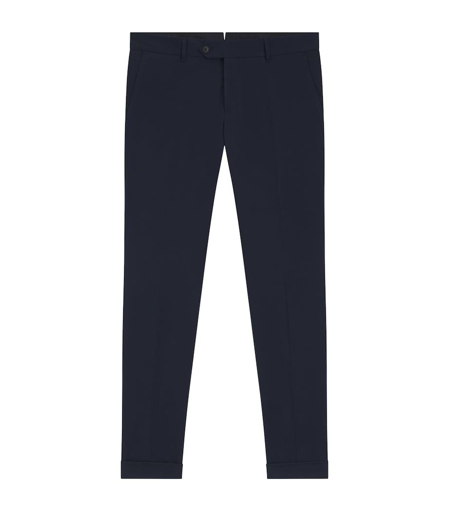 BOSS Mens Stretch-Cotton Slim Fit Trousers Image 1
