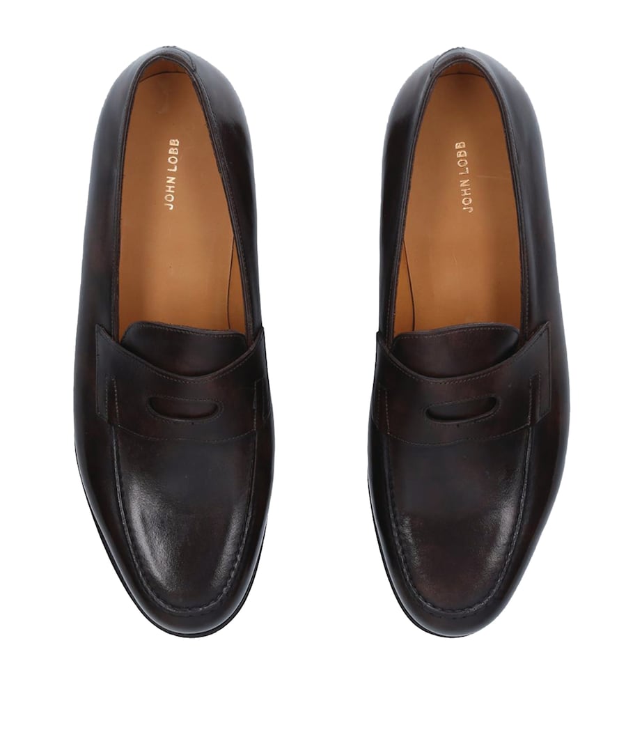 Leather Lopez Loafers DARK BROWN Image 4