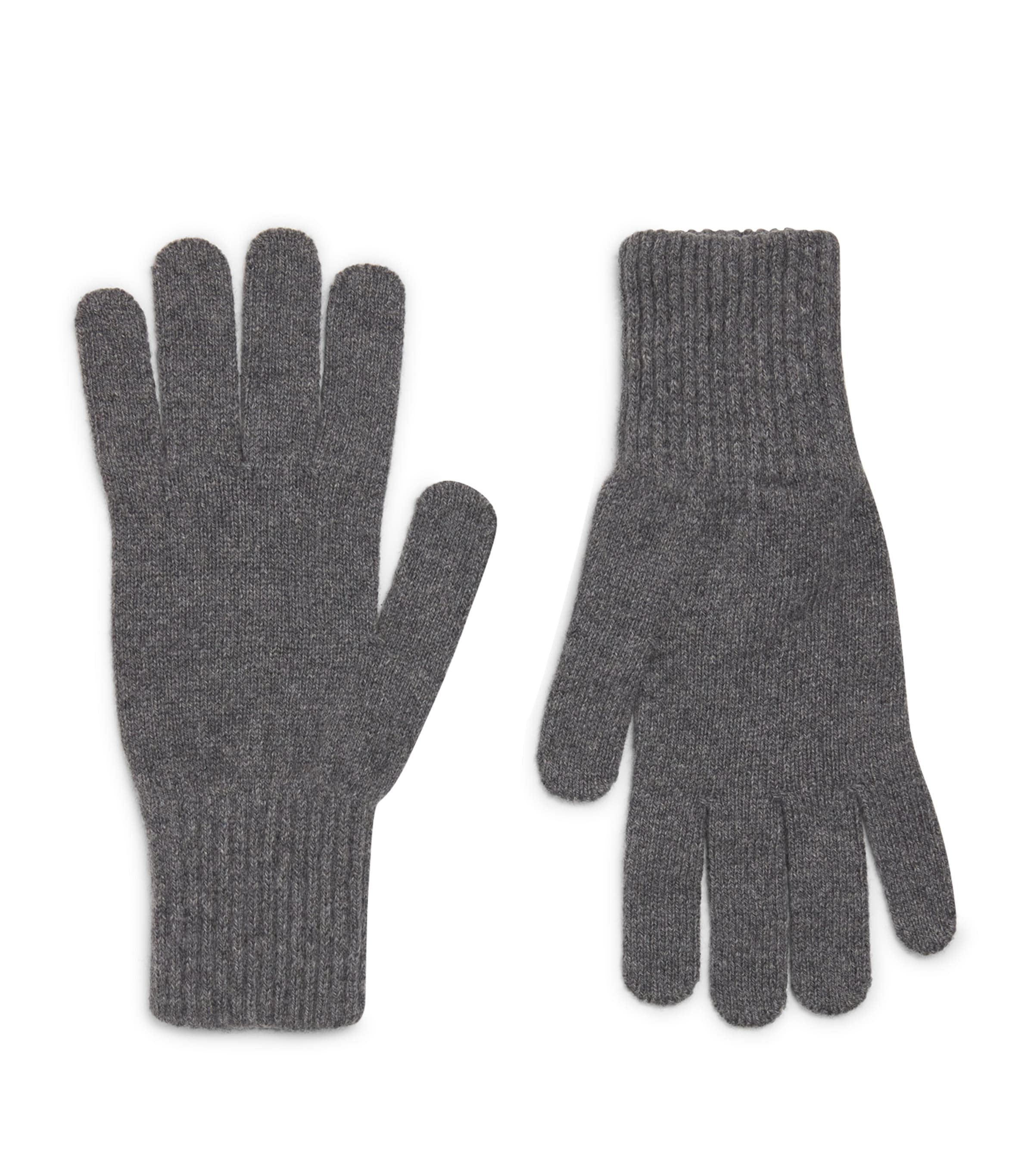 Sunspel Cashmere Gloves In Grey