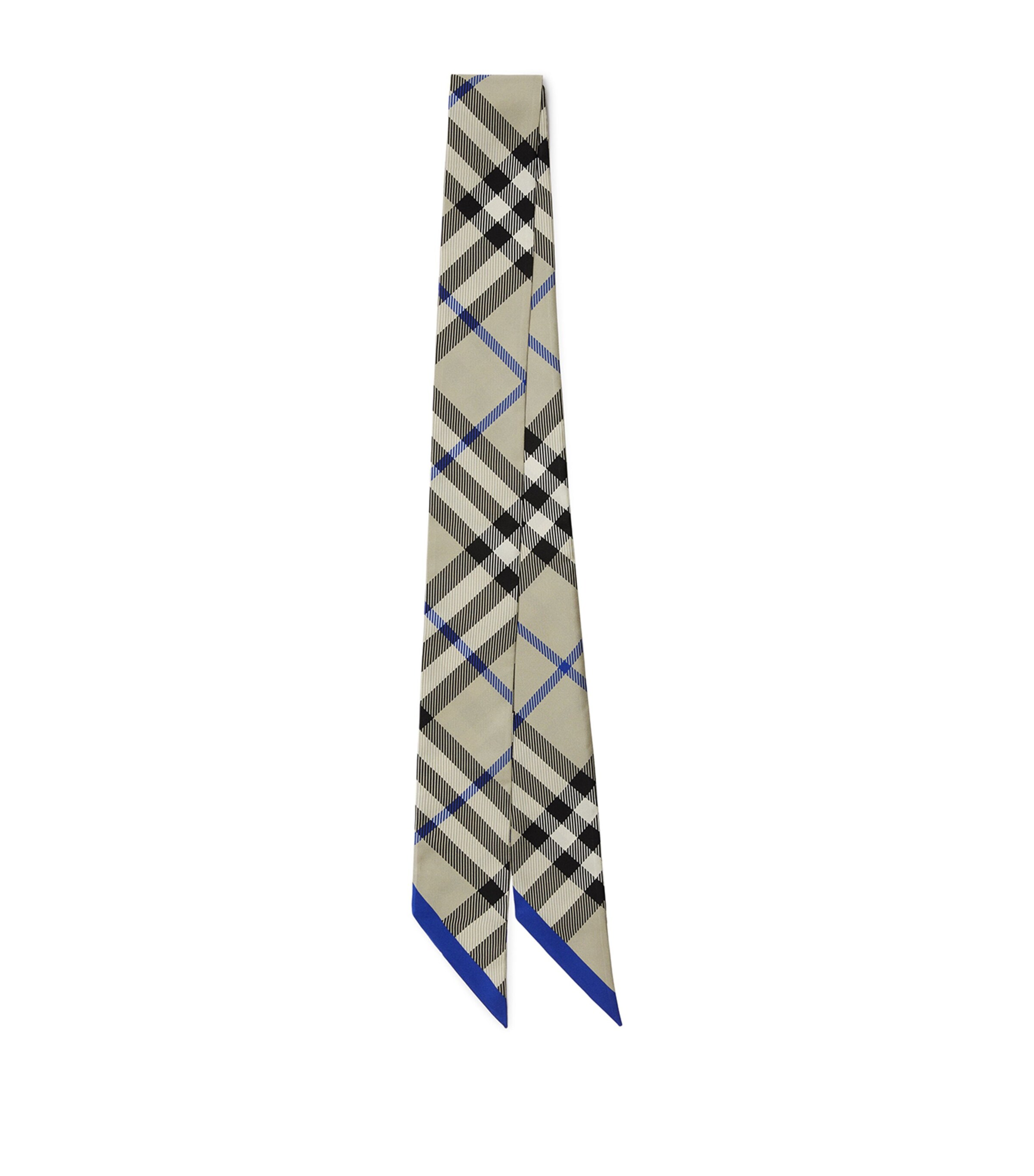 Burberry Silk Check Scarf Lichen Image 1
