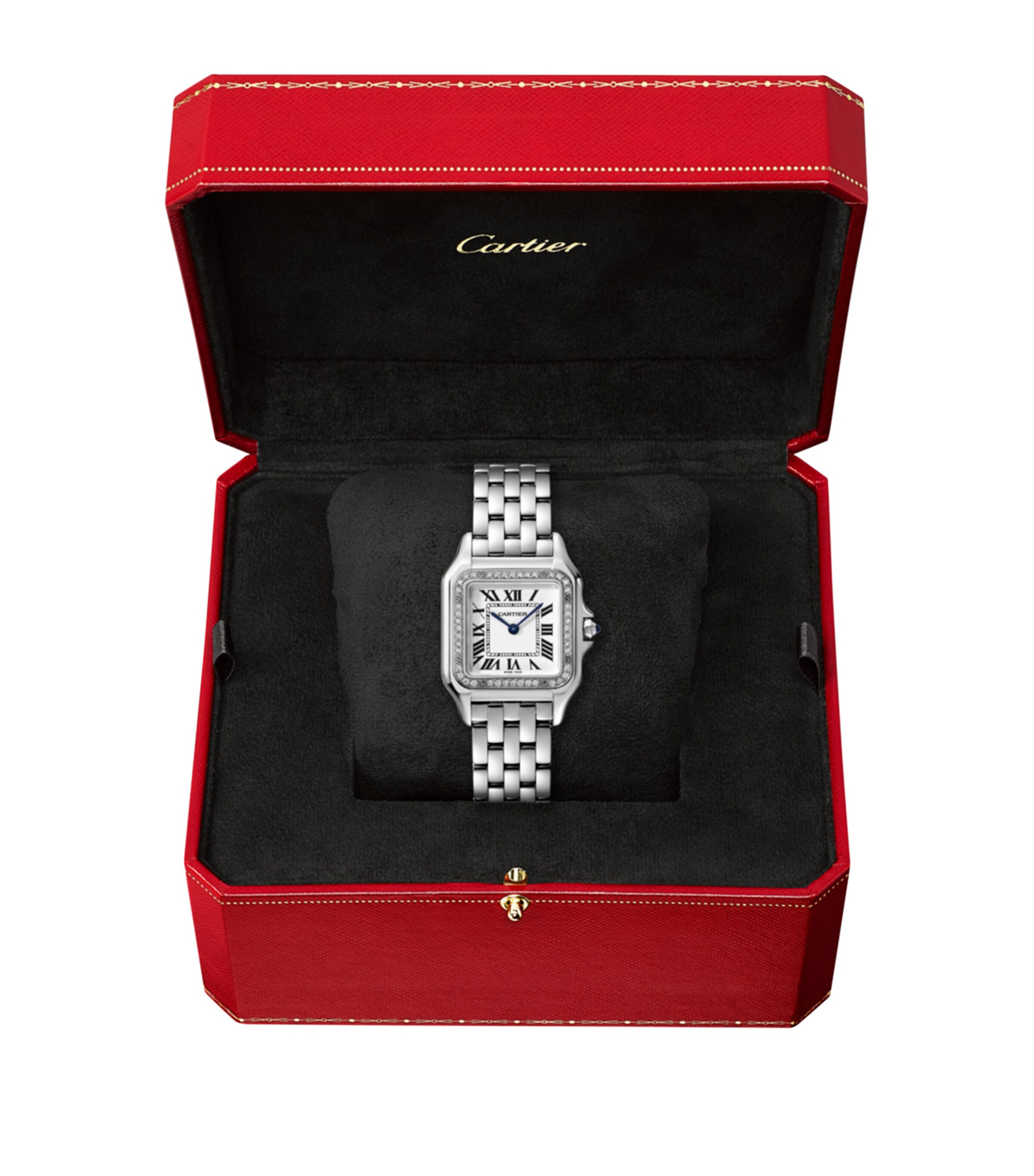 Cartier Small Stainless Steel and Diamond Panthère de Cartier Watch 37mm Grey Image 7