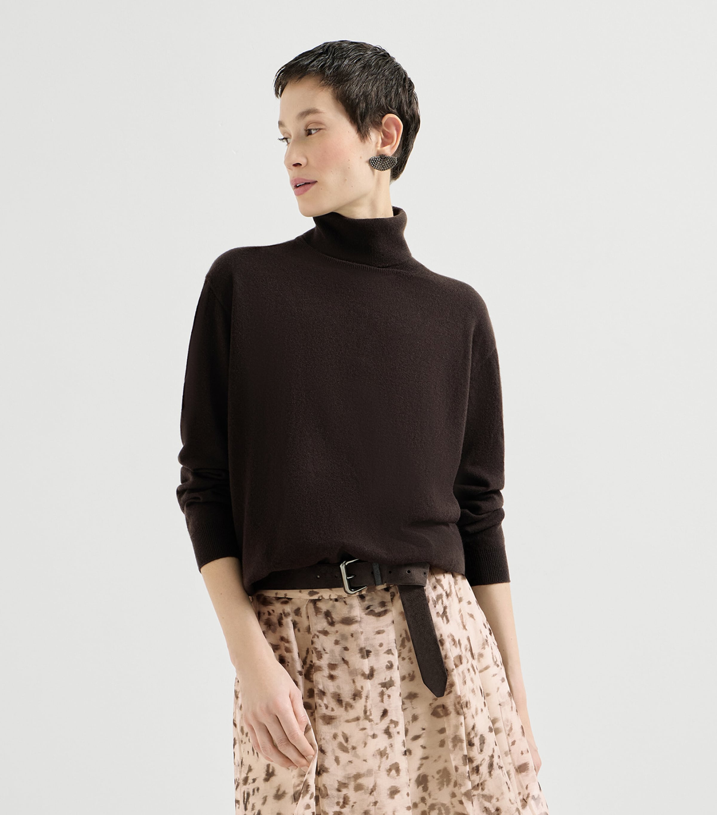Brunello Cucinelli Womens Cashmere Turtleneck Sweater Image 3