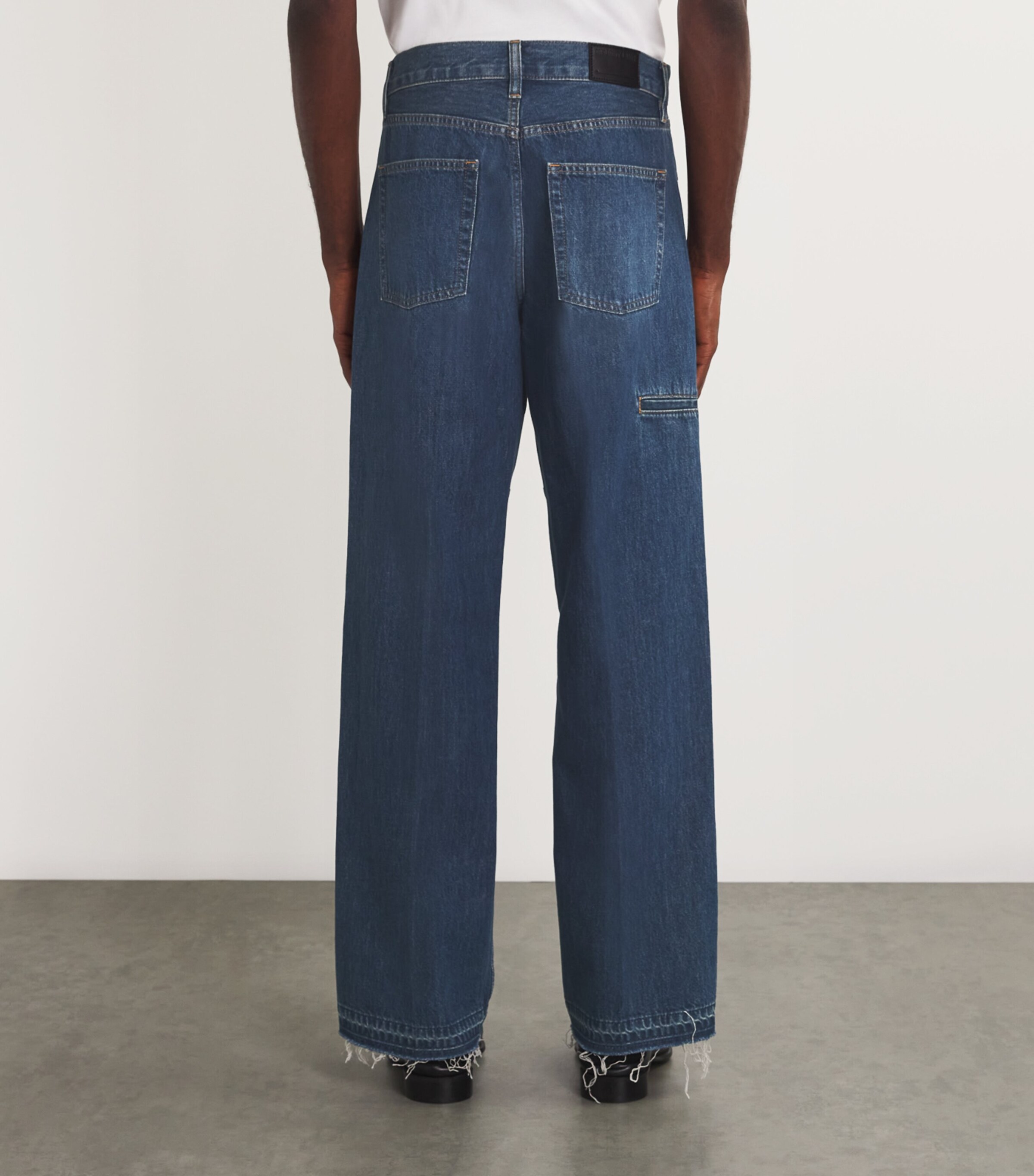 Helmut Lang Mens Carpenter Straight Jeans Dk Tinted Indigo Image 4