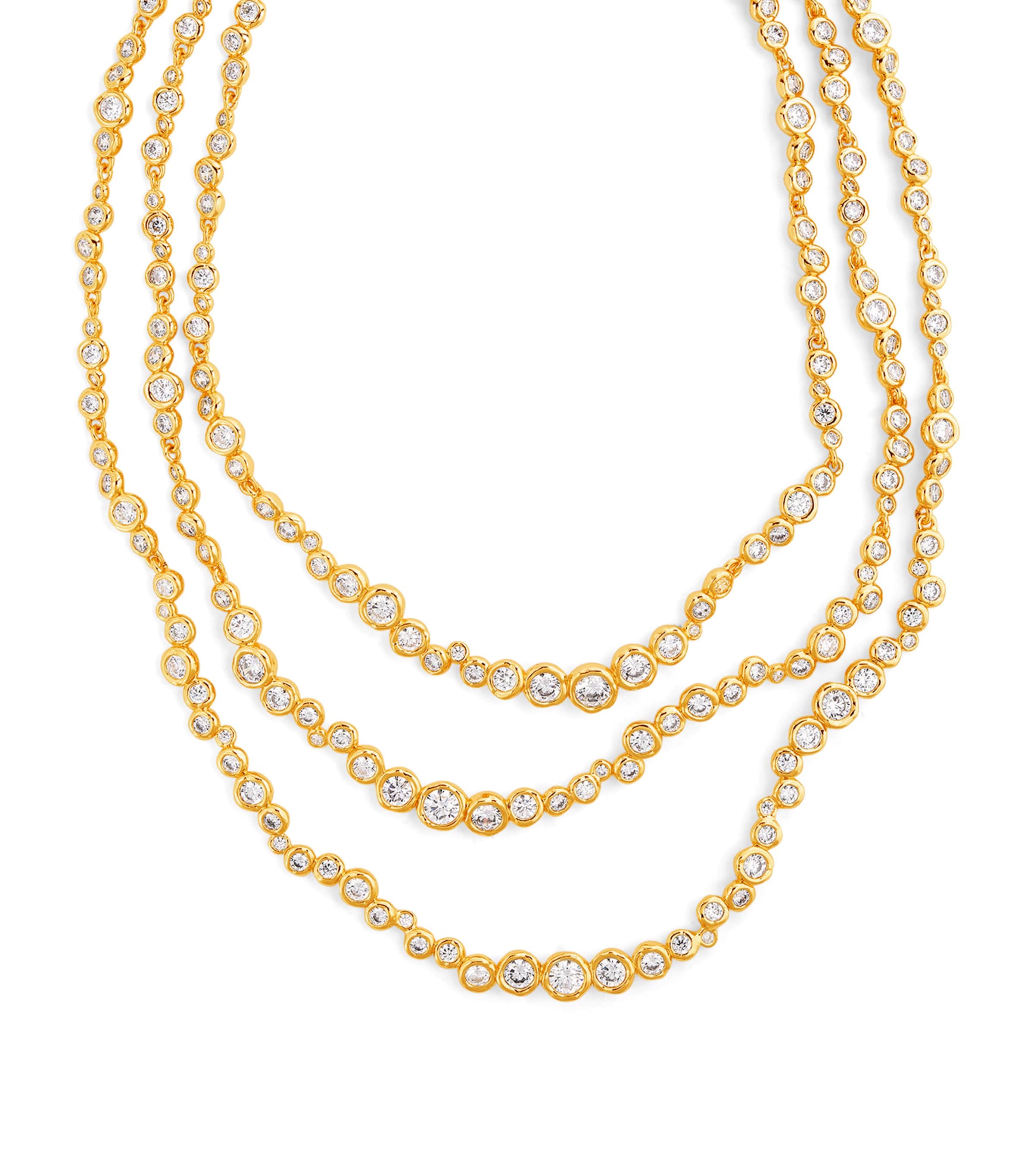 ALEXIS BITTAR GOLD-PLATED ASTERALES LAYERED NECKLACE 