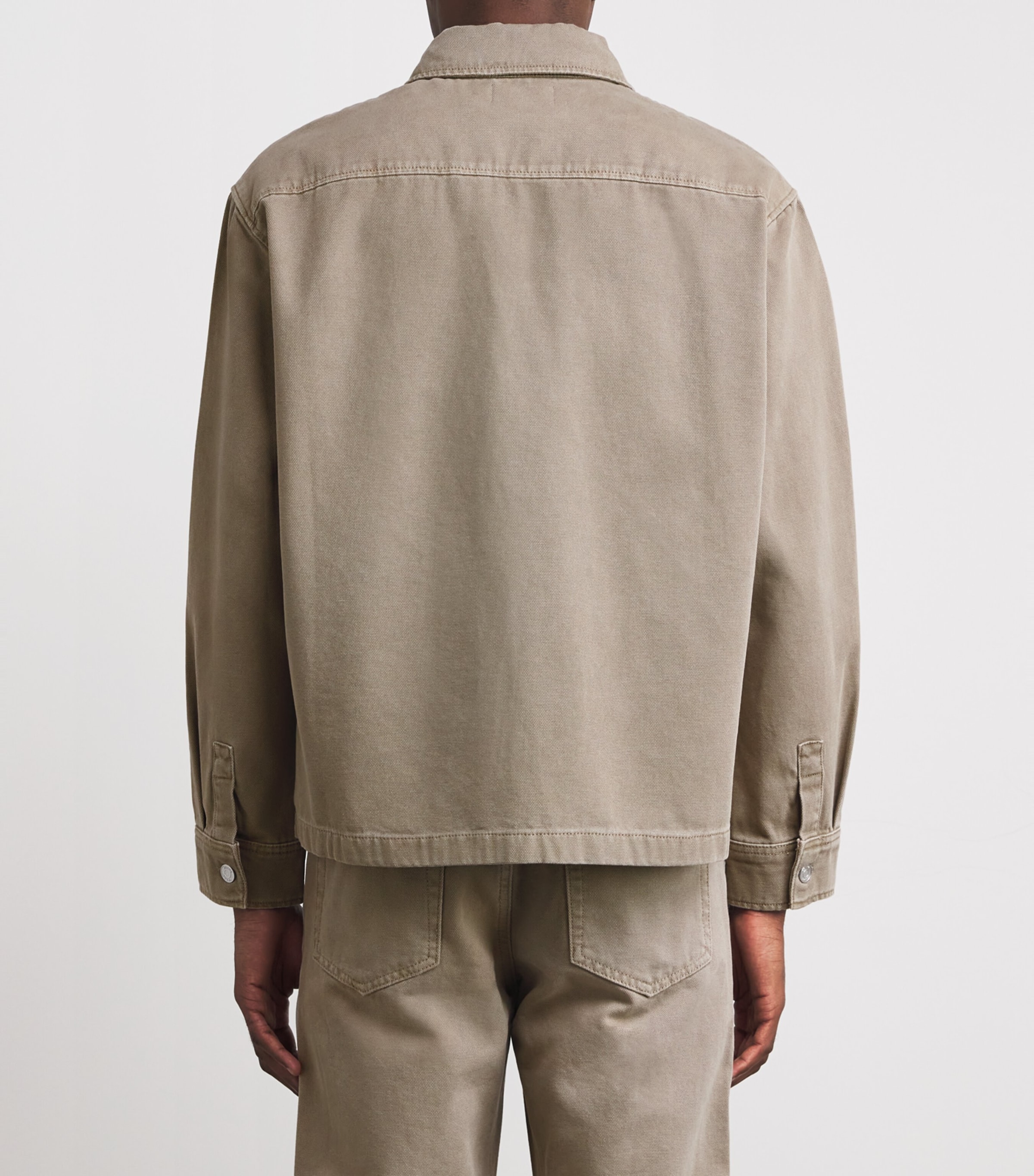 Canvas Chore Shirt Jacket VINTAGE KHAKI Image 4