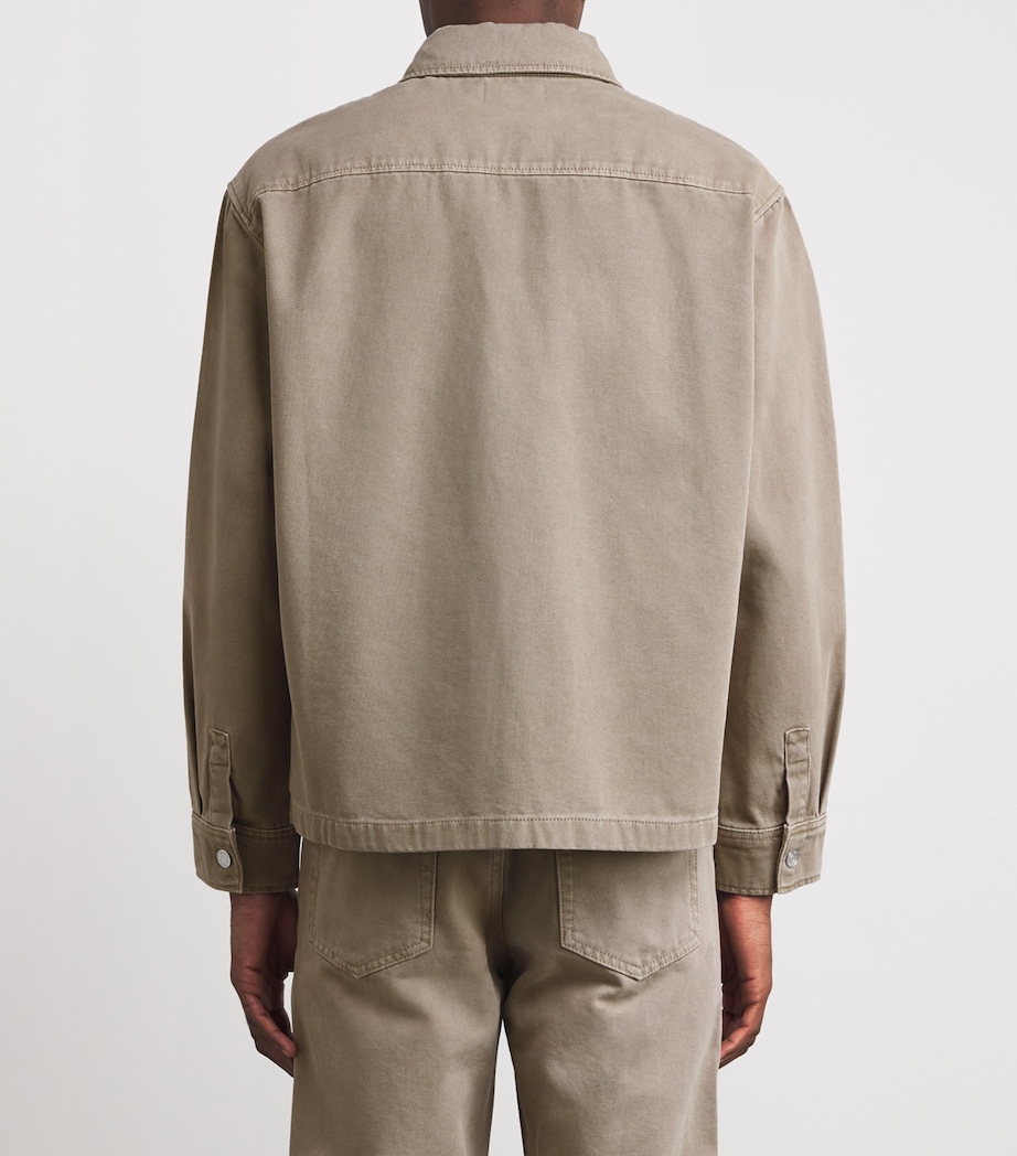 Canvas Chore Shirt Jacket VINTAGE KHAKI Image 4