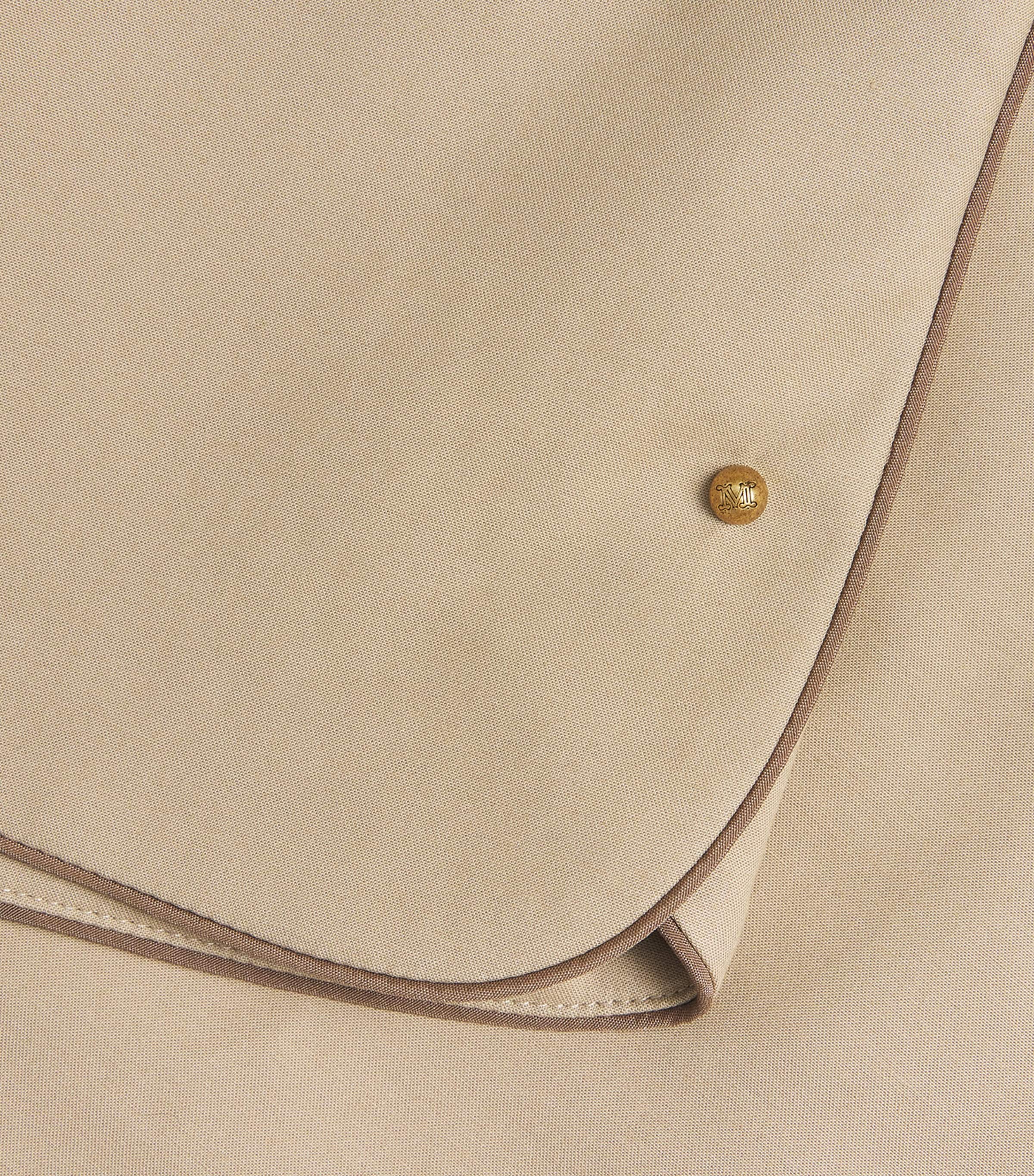 Stretch-Cotton High-Waist Shorts SAND Image 5