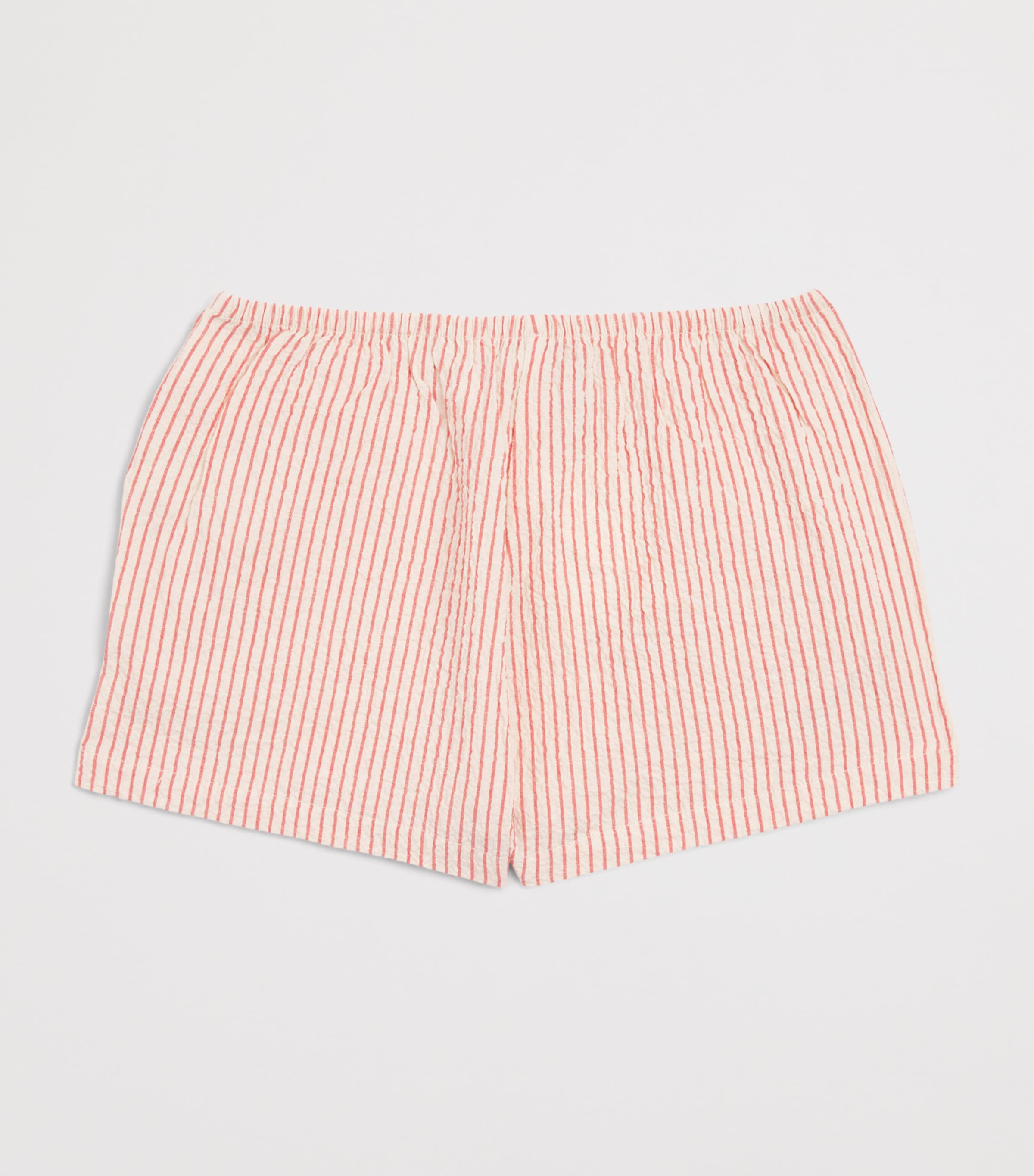 KONGES SLOJD Seersucker Stripe Ellie Shorts (18 Months - 10 Years) Amour Image 2