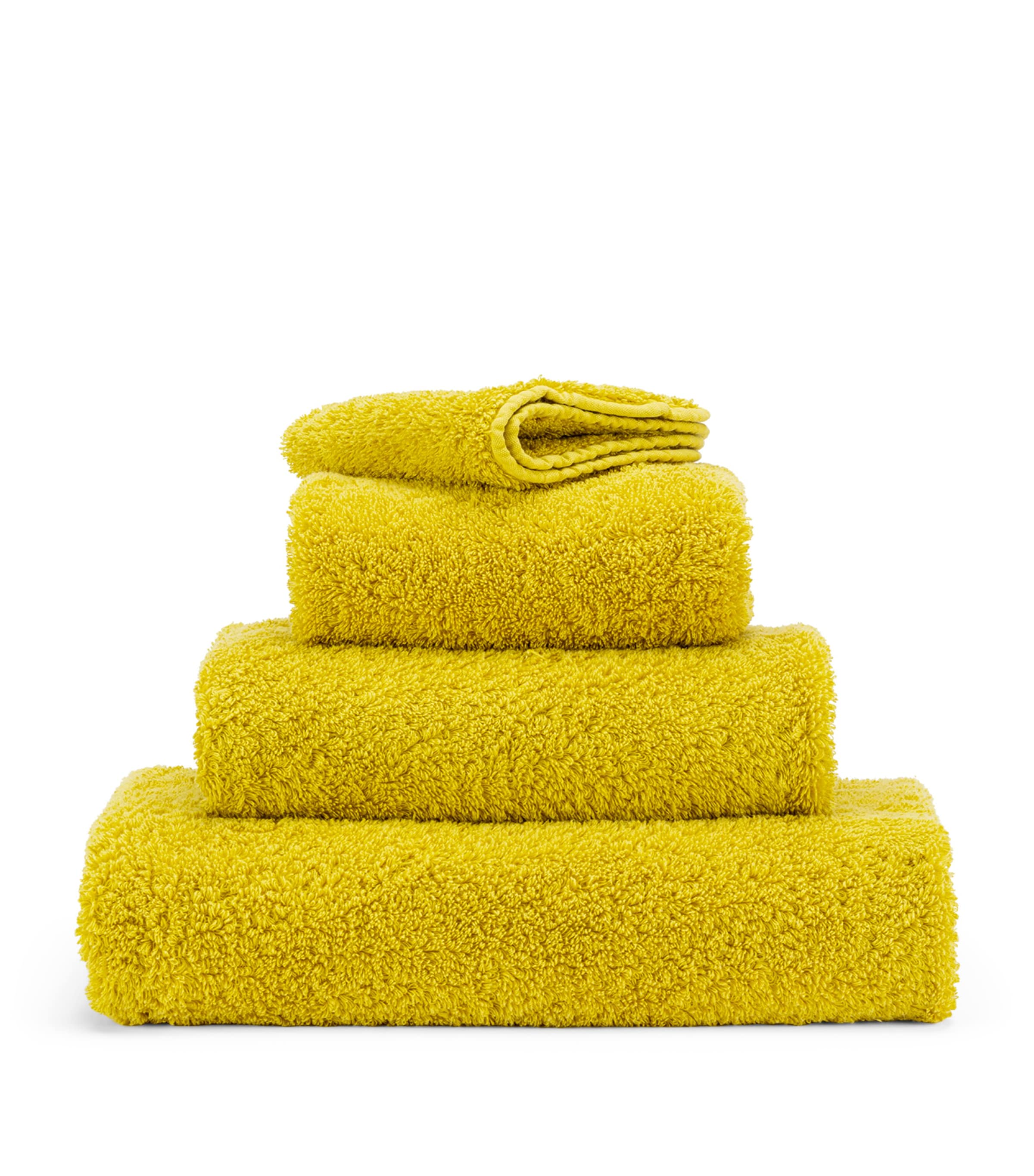 Abyss & Habidecor Egyptian Cotton Superpile Hand Towel In Yellow