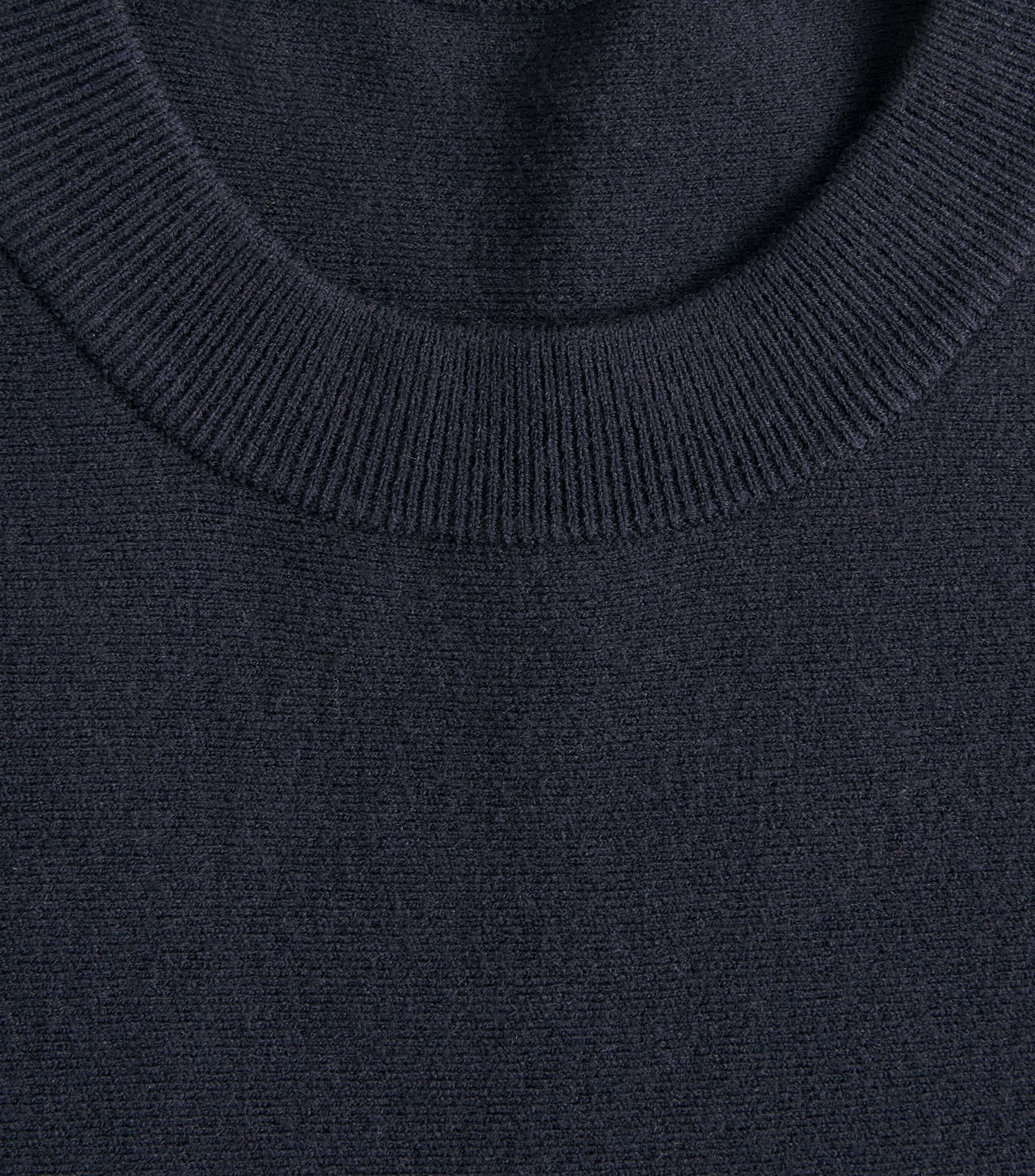 ME+EM Womens Wool-Blend Swing T-Shirt Navy Image 6