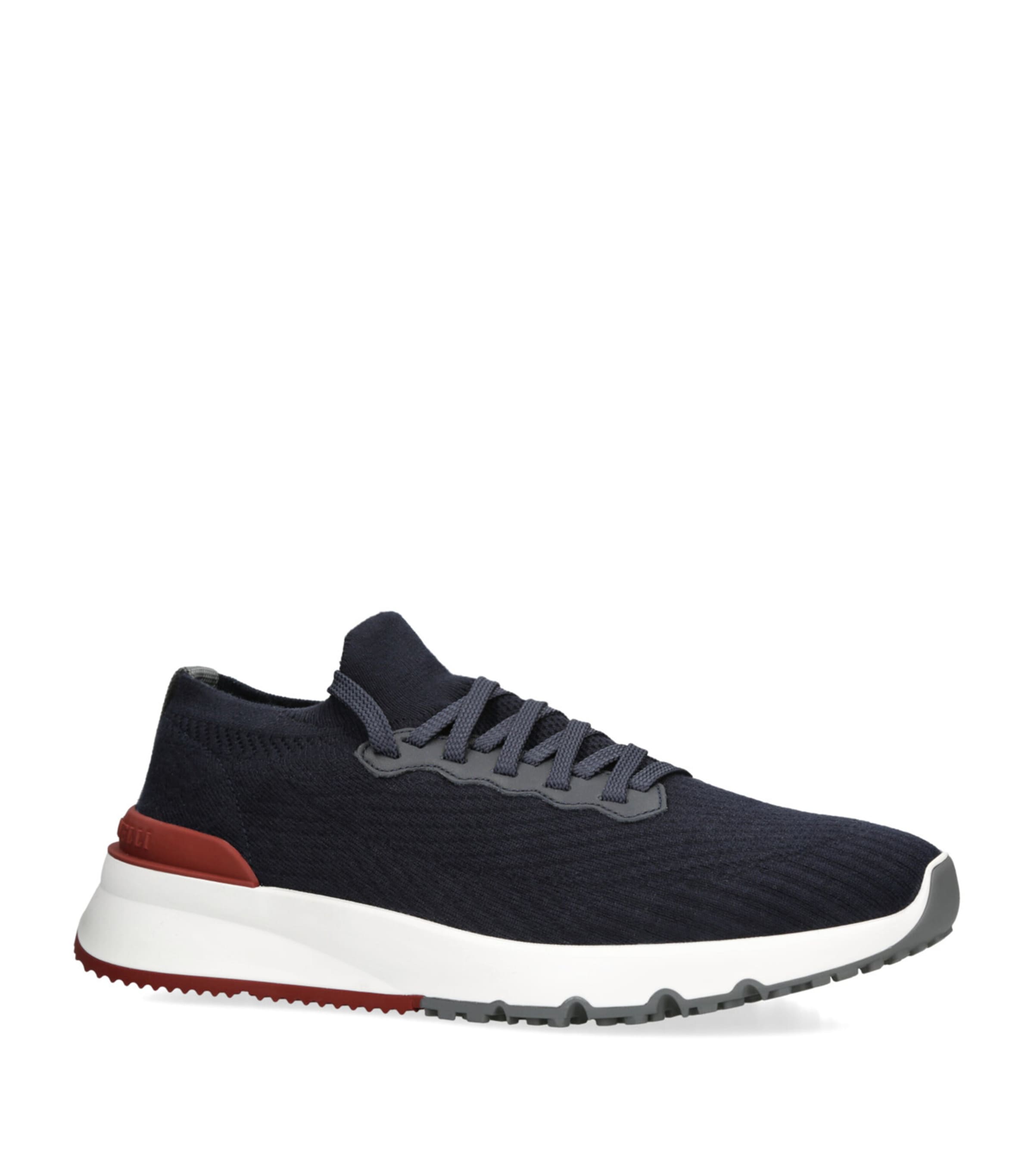 Brunello Cucinelli Knitted Sneakers Blue Other Image 3