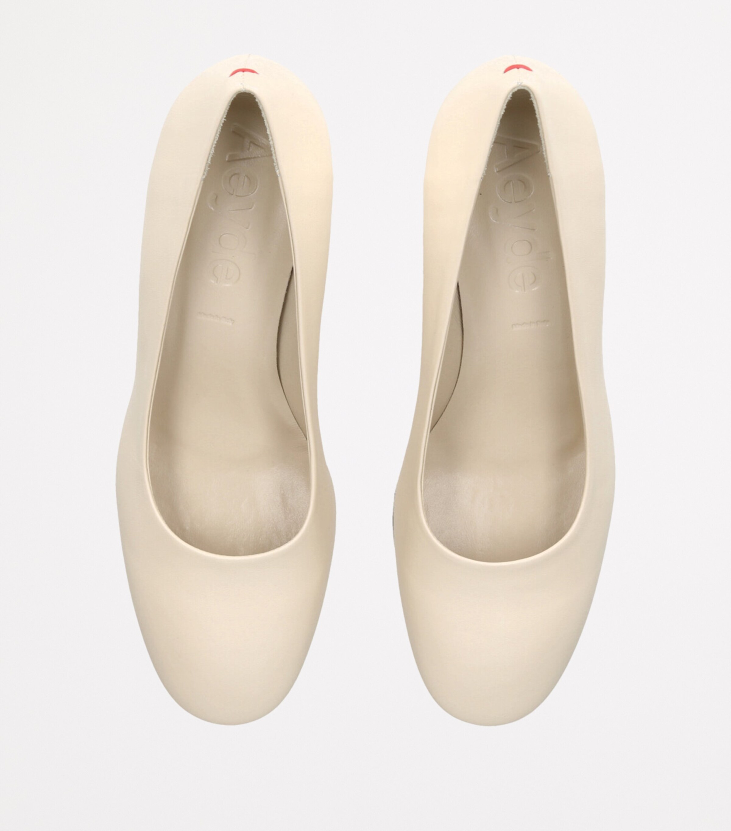 aeyde Leather Giotta Pumps 65 Cream Image 4