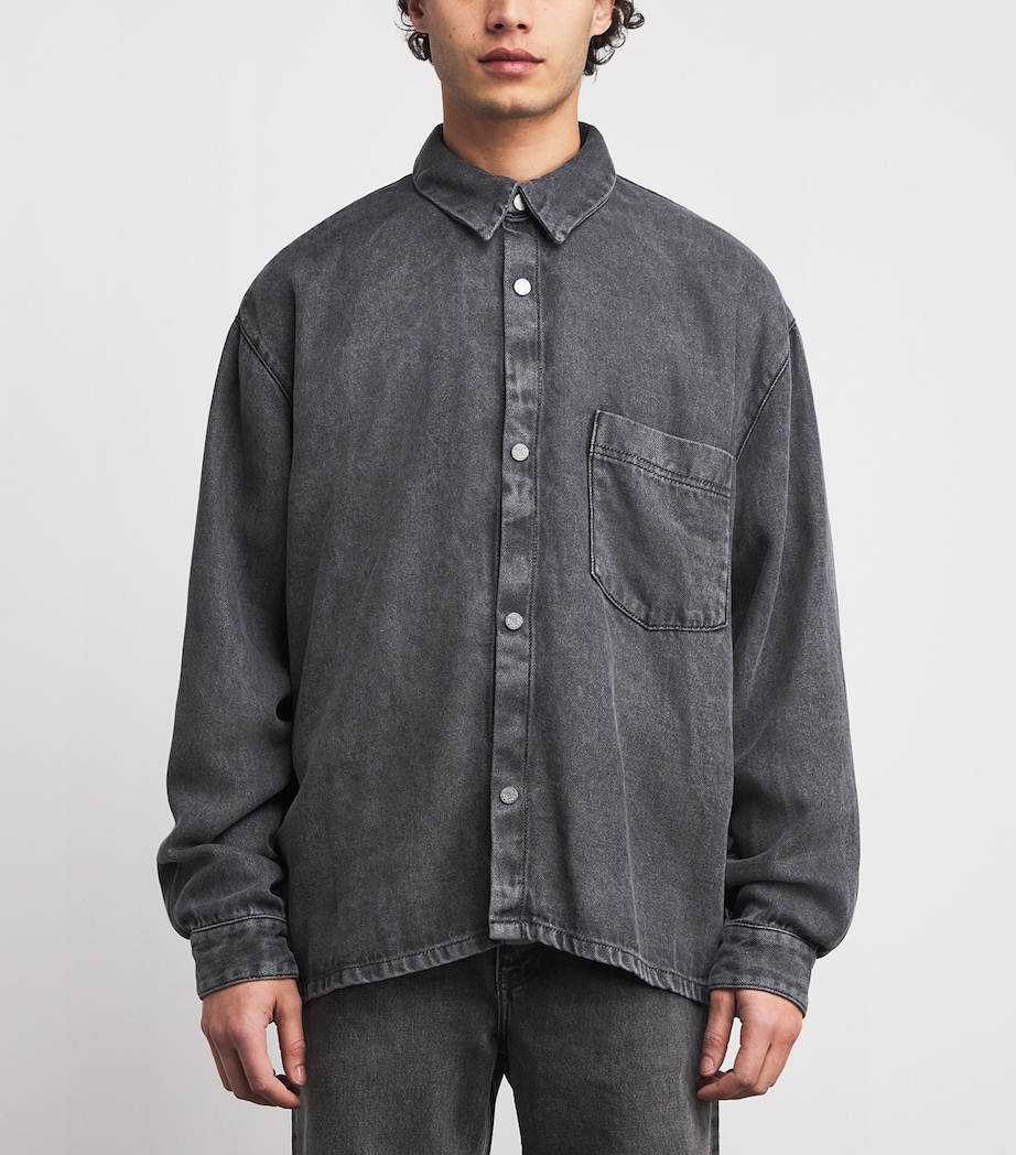 Maza Denim Shirt WASHED GREY Image 3