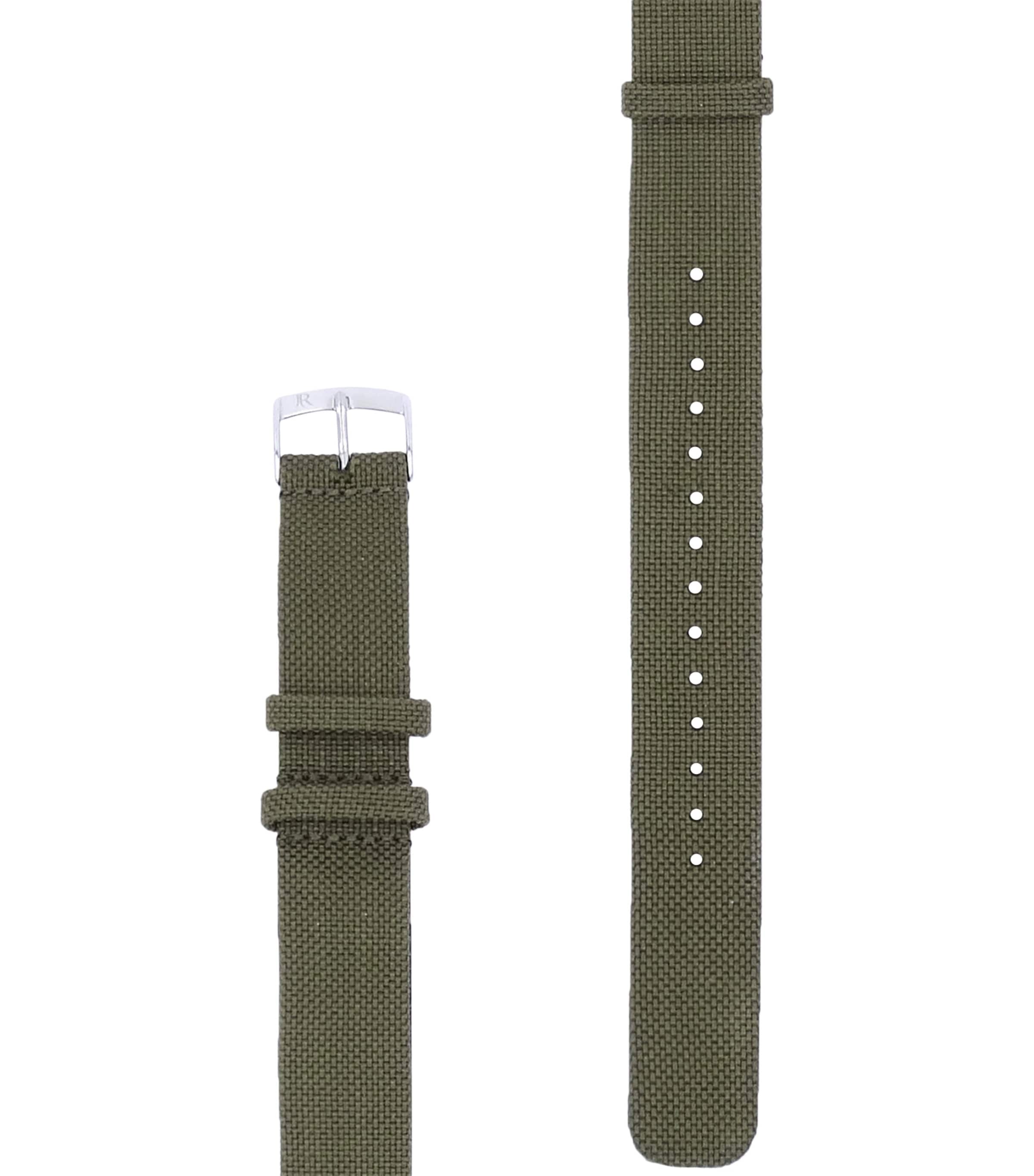 Jean Rousseau NATO Technical Fabric Watch Strap Green Image 1