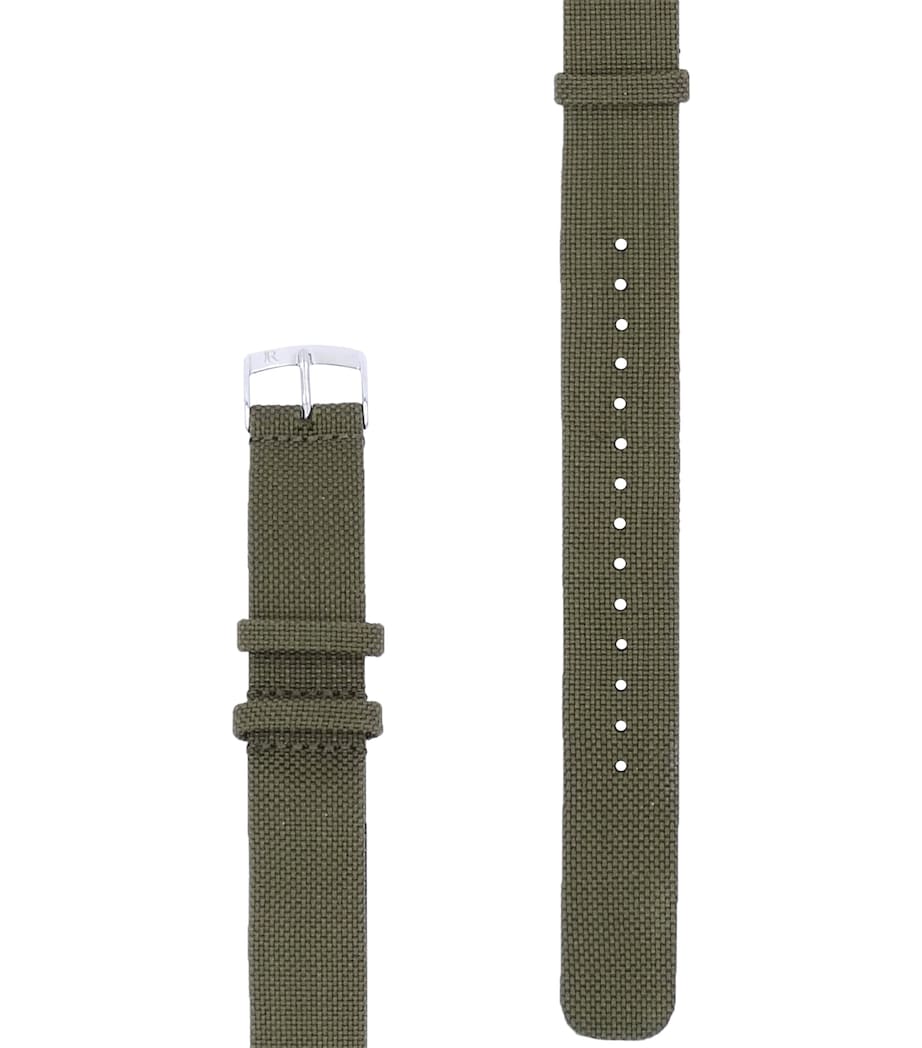 Jean Rousseau NATO Technical Fabric Watch Strap Green Image 1