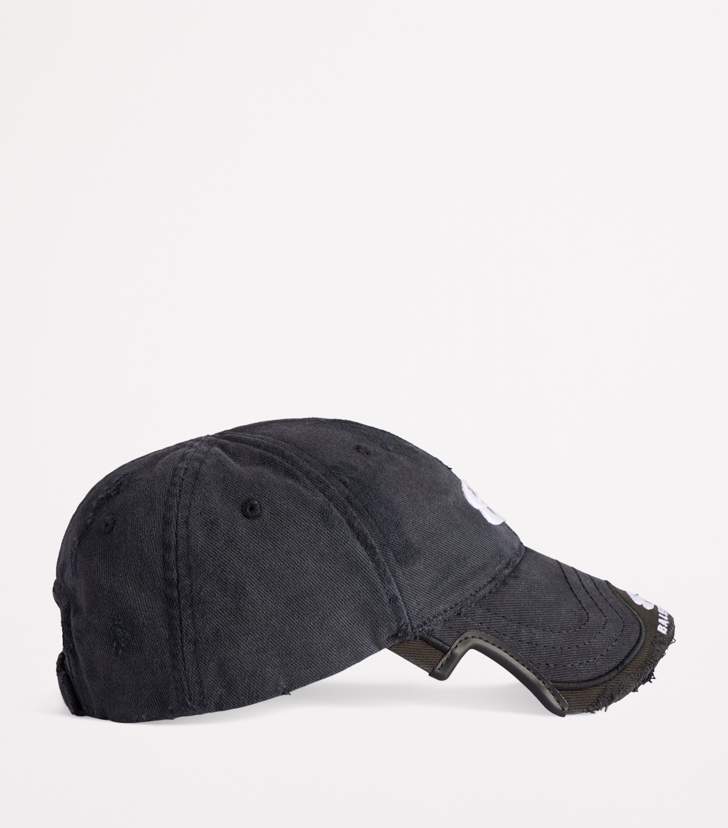 帽子 balenciaga 25ss double unity sports Balenciaga Double Unity Embroidered Distressed Baseball Cap