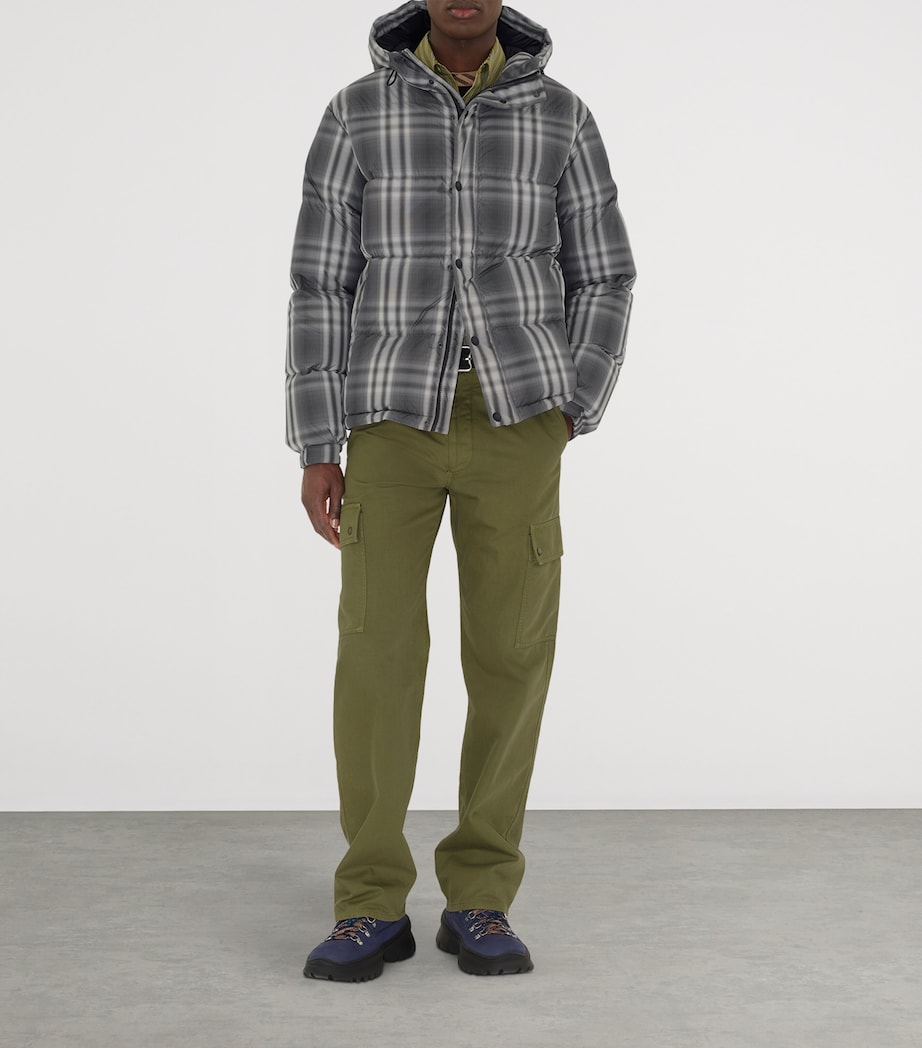 Down Ombré Check Puffer Jacket BLACK IP CHECK Image 2