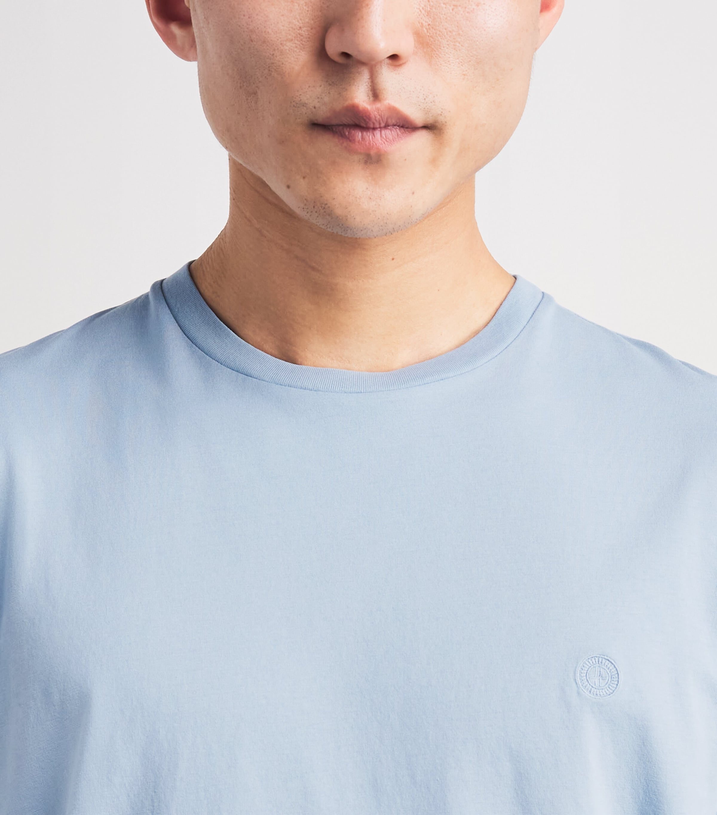 Harrods Mens Cotton T-Shirt Blue Image 3