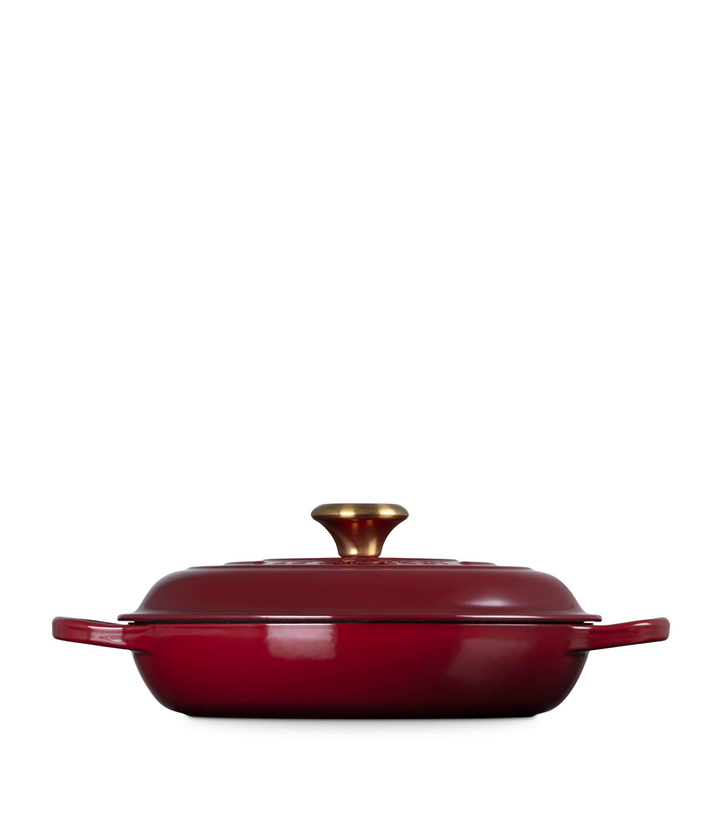 Cast Iron Shallow Casserole Dish (26cm) GARNET Image 8