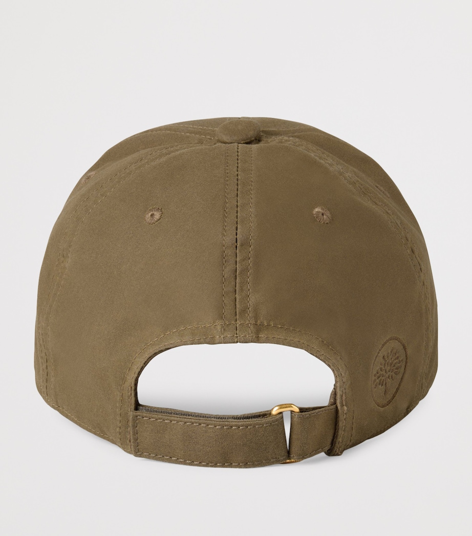 Waxed Cotton Baseball Cap DARK MOSS Image 5