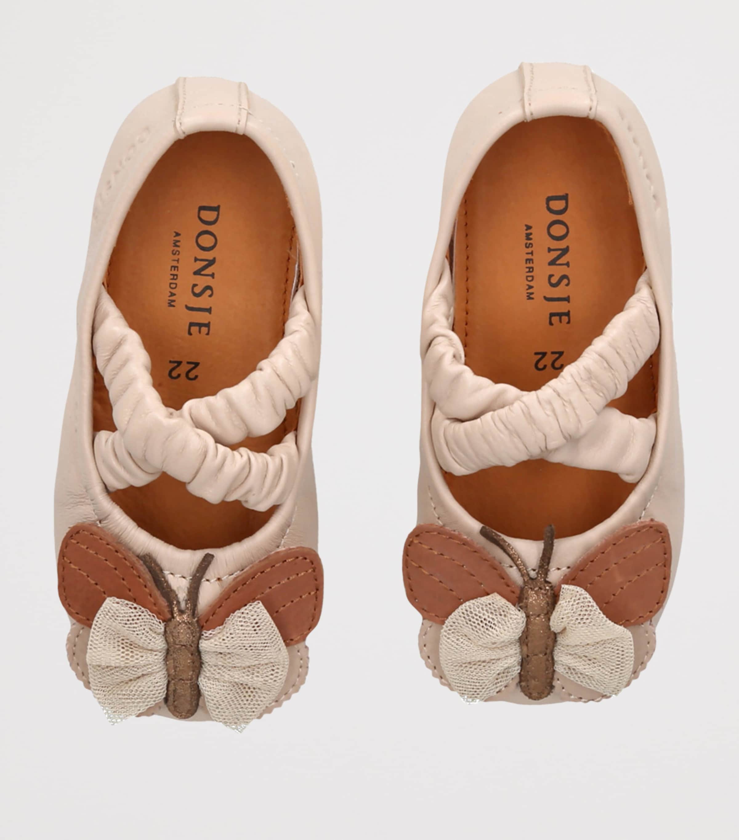 Leather Mileni Ballet Flats PALE PINK Image 4