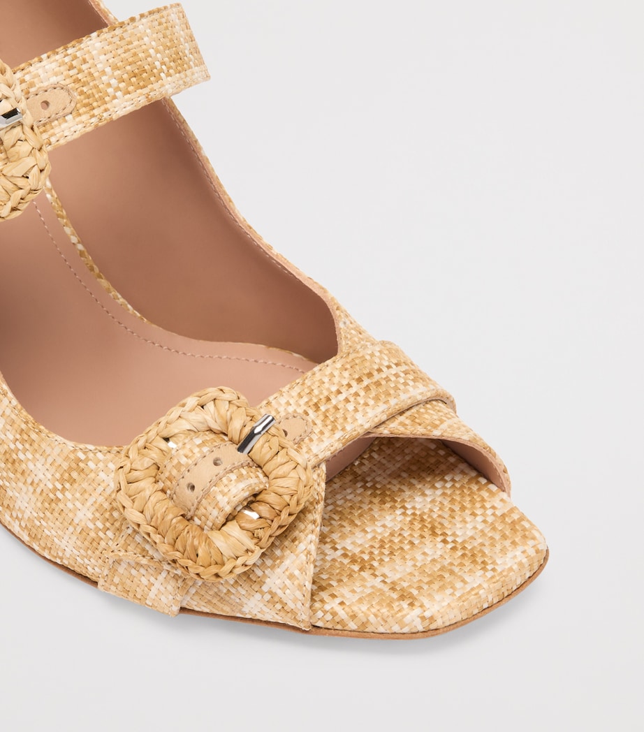 Raffia Isobel Heeled Sandals 70 LEGNO Image 7